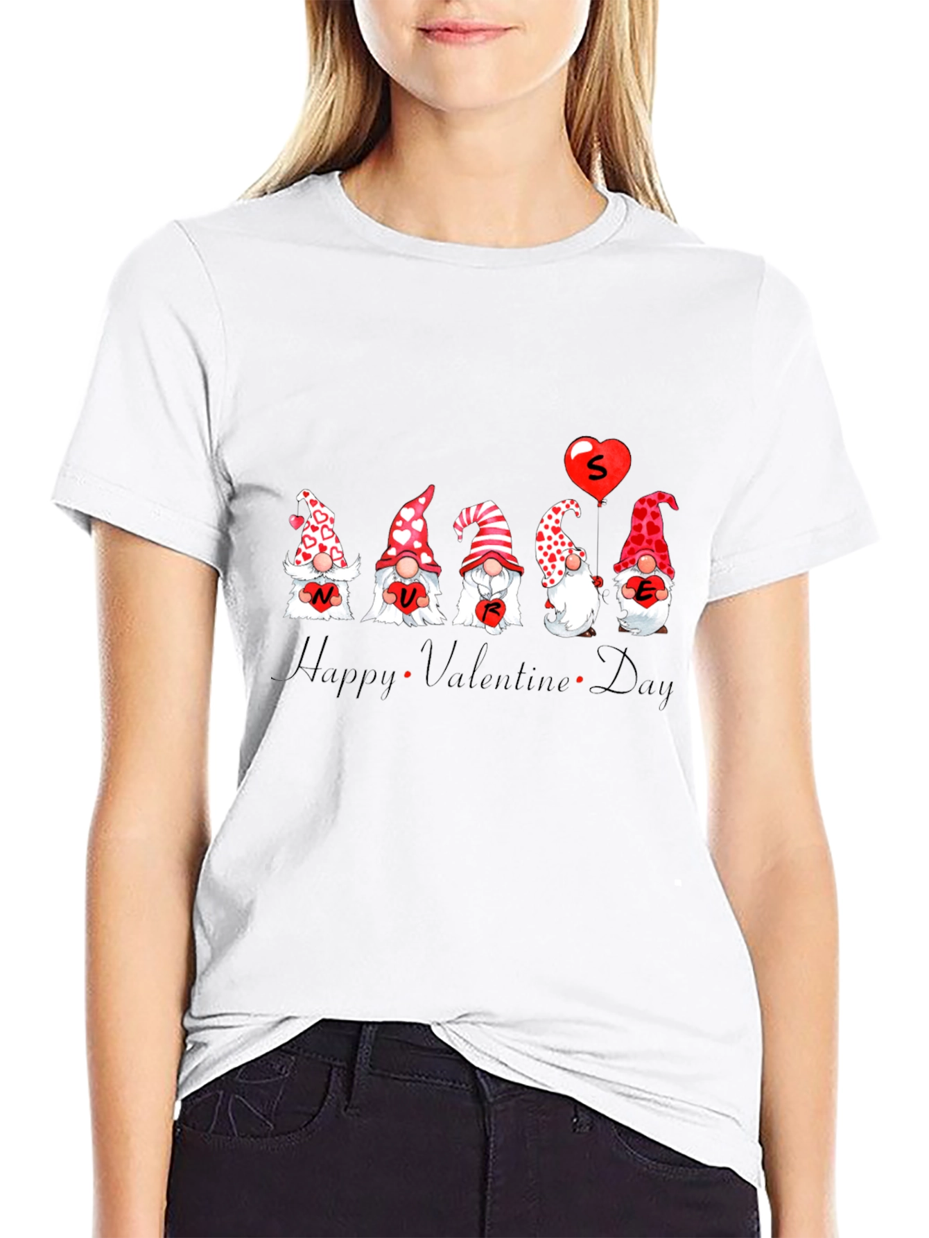 Valentines Day Gnome Graphic Tee