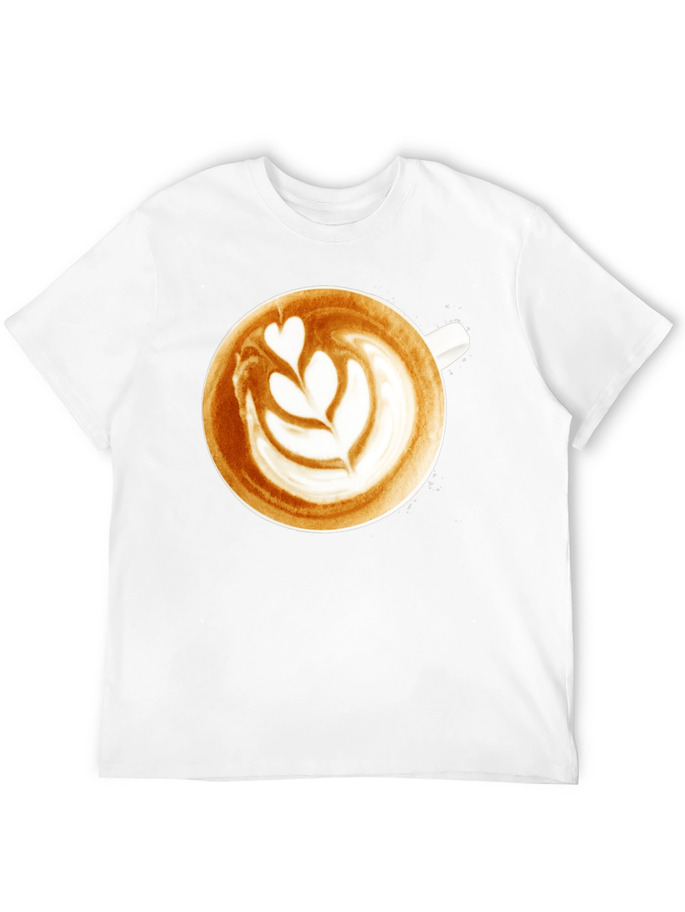 Latte Art Graphic Tee - Coffee Lovers T-Shirt