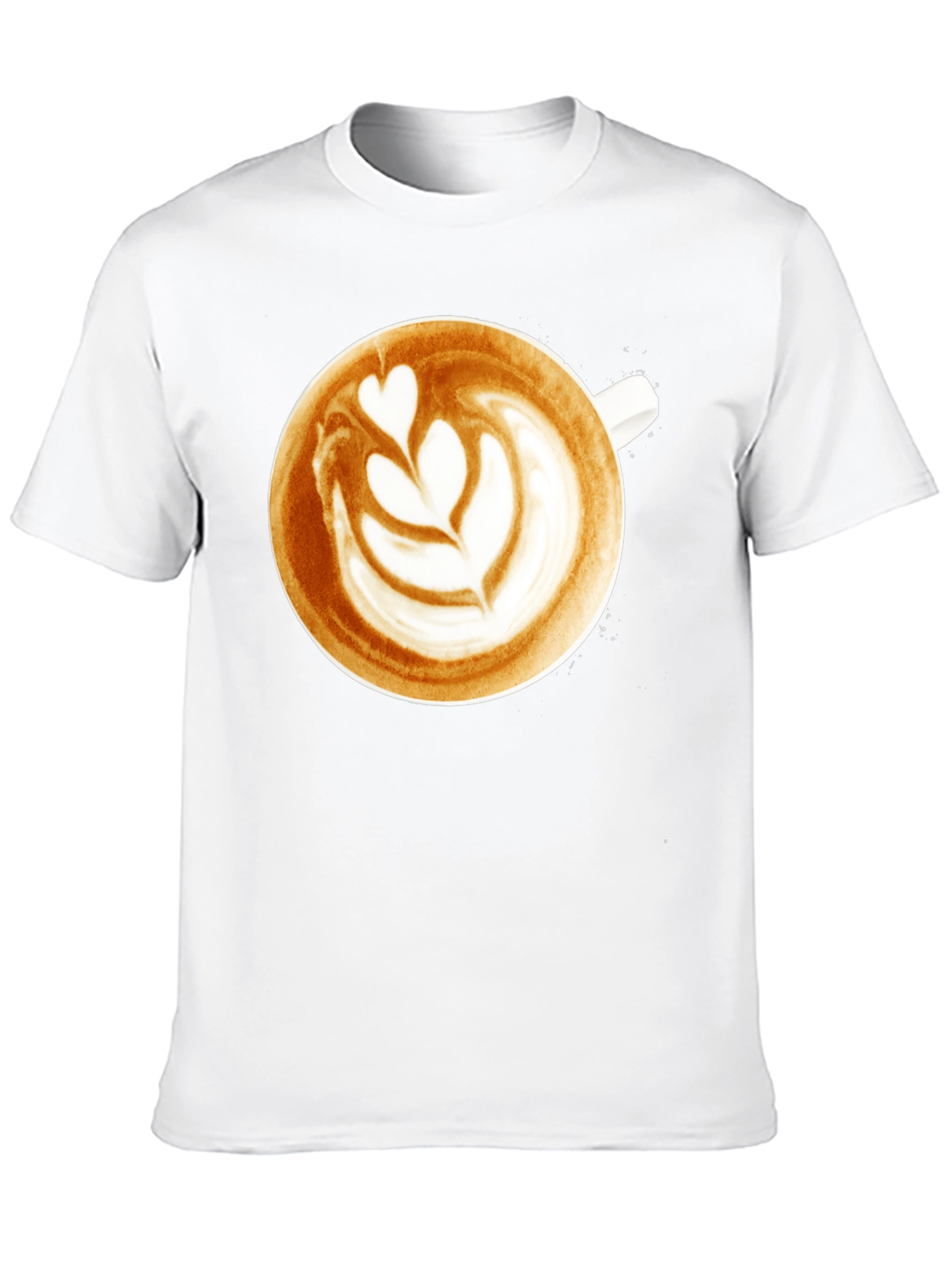 Latte Art Graphic Tee - Coffee Lovers T-Shirt