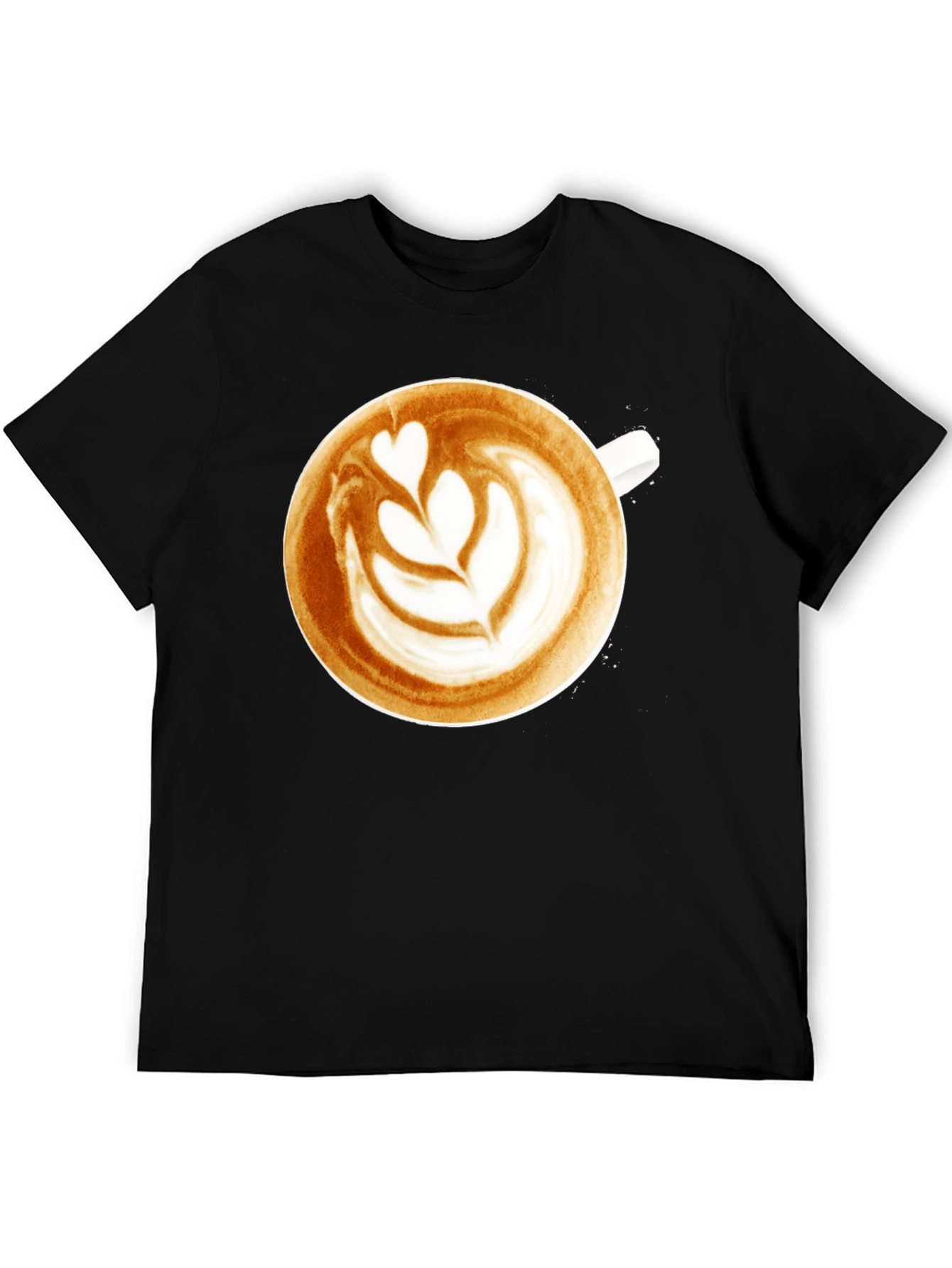 Latte Art Graphic Tee - Coffee Lovers T-Shirt