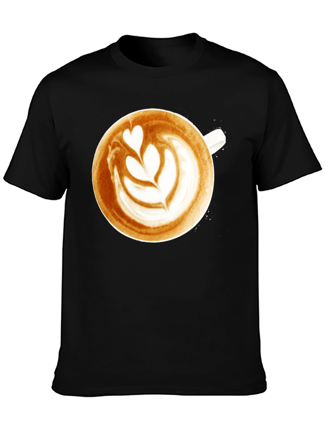 Latte Art Graphic Tee - Coffee Lovers T-Shirt