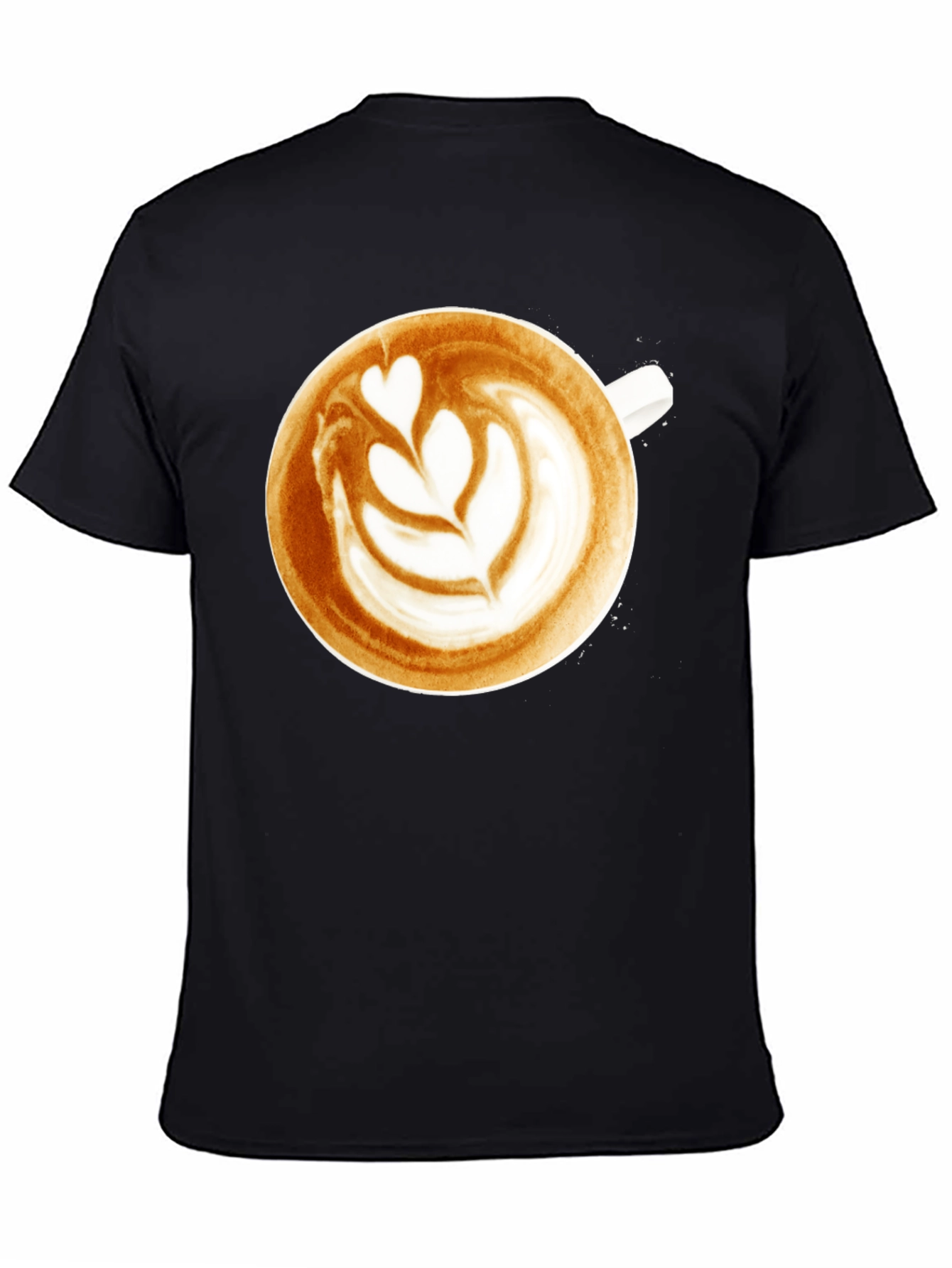 Latte Art Graphic Tee - Coffee Lovers T-Shirt