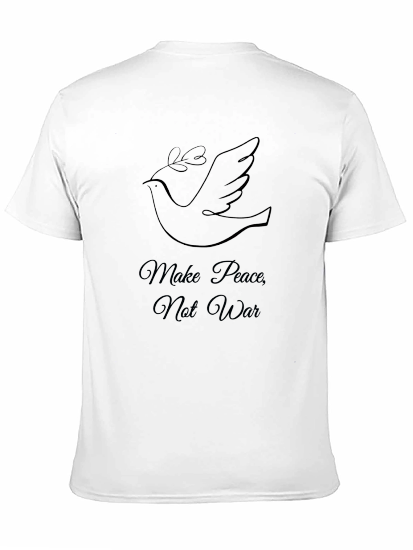 Make Peace Not War Dove Graphic Tee - Unisex
