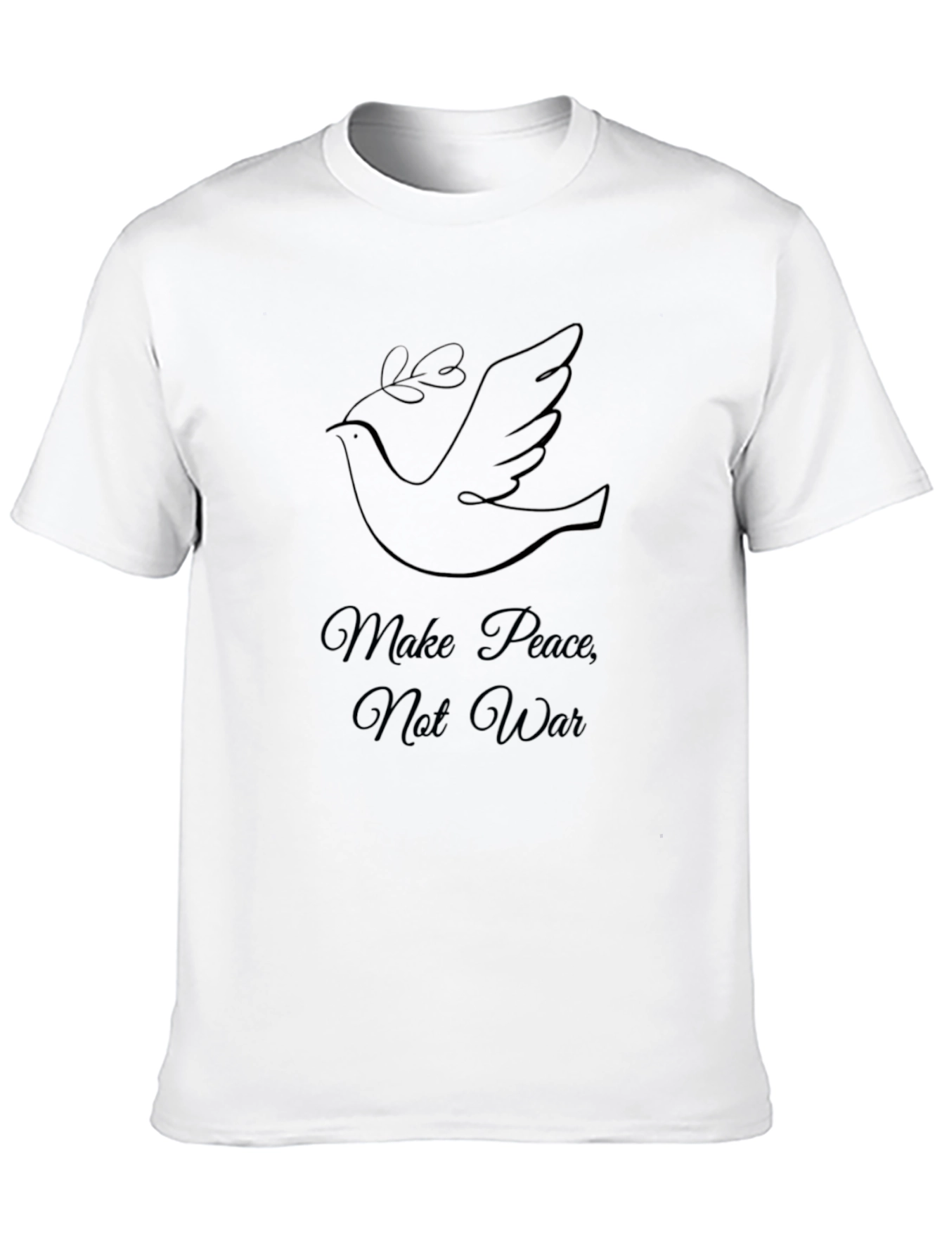 Make Peace Not War Dove Graphic Tee - Unisex