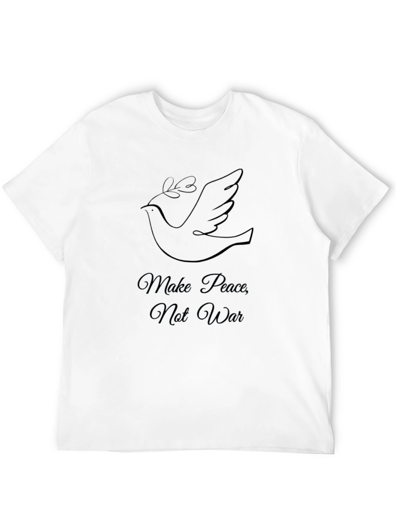Make Peace Not War Dove Graphic Tee - Unisex