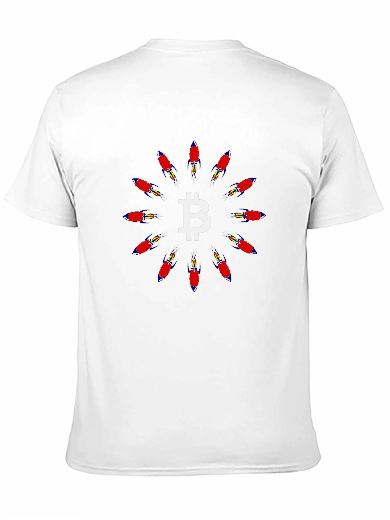 Bitcoin Rocket T-Shirt - Crypto Currency Graphic Tee