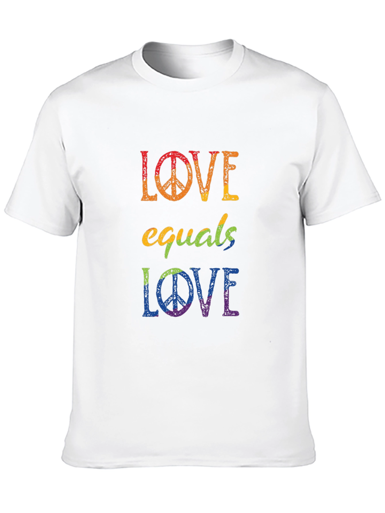 Love Equals Love Rainbow Graphic T-Shirt