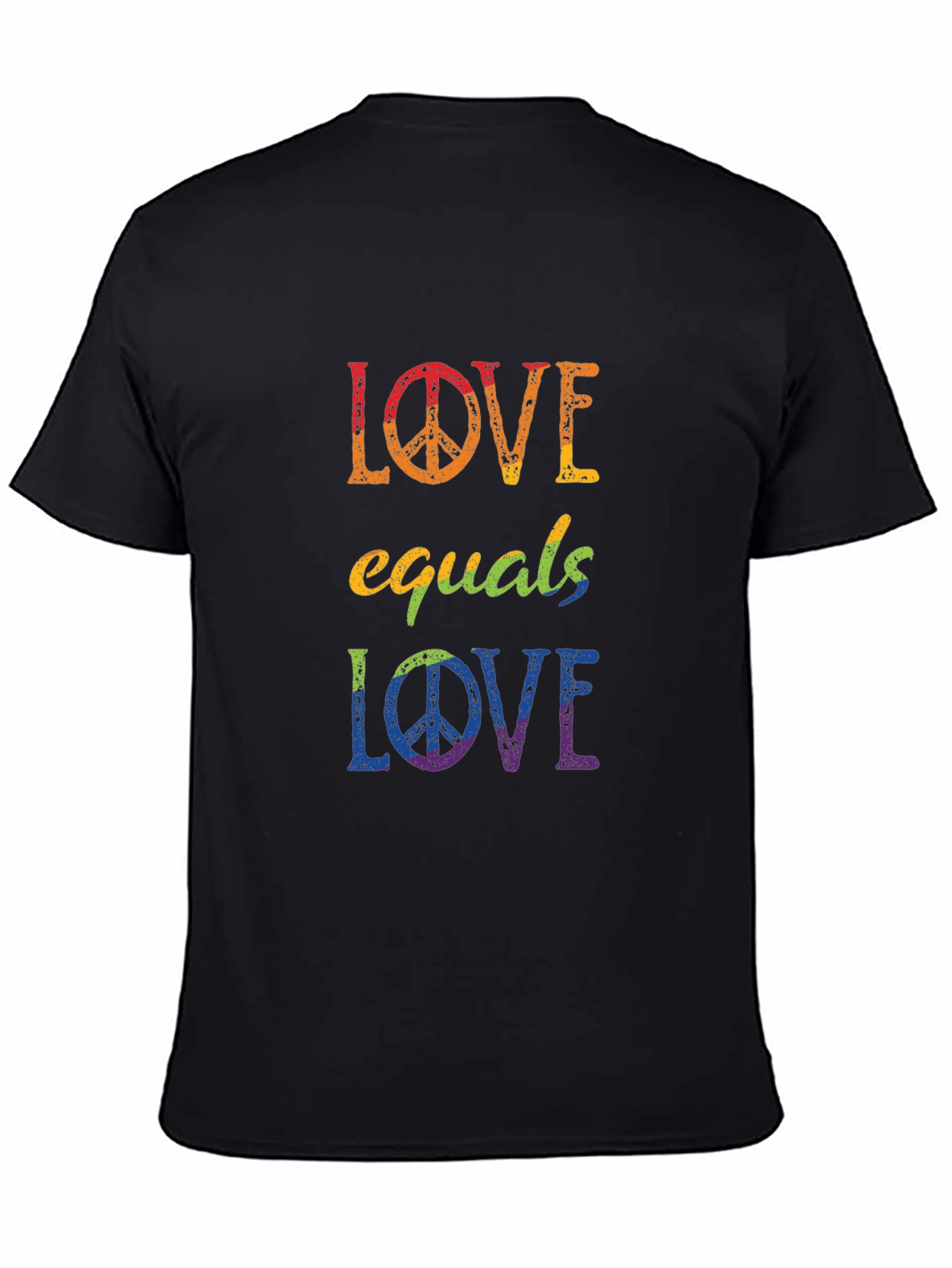 Love Equals Love Rainbow Graphic T-Shirt