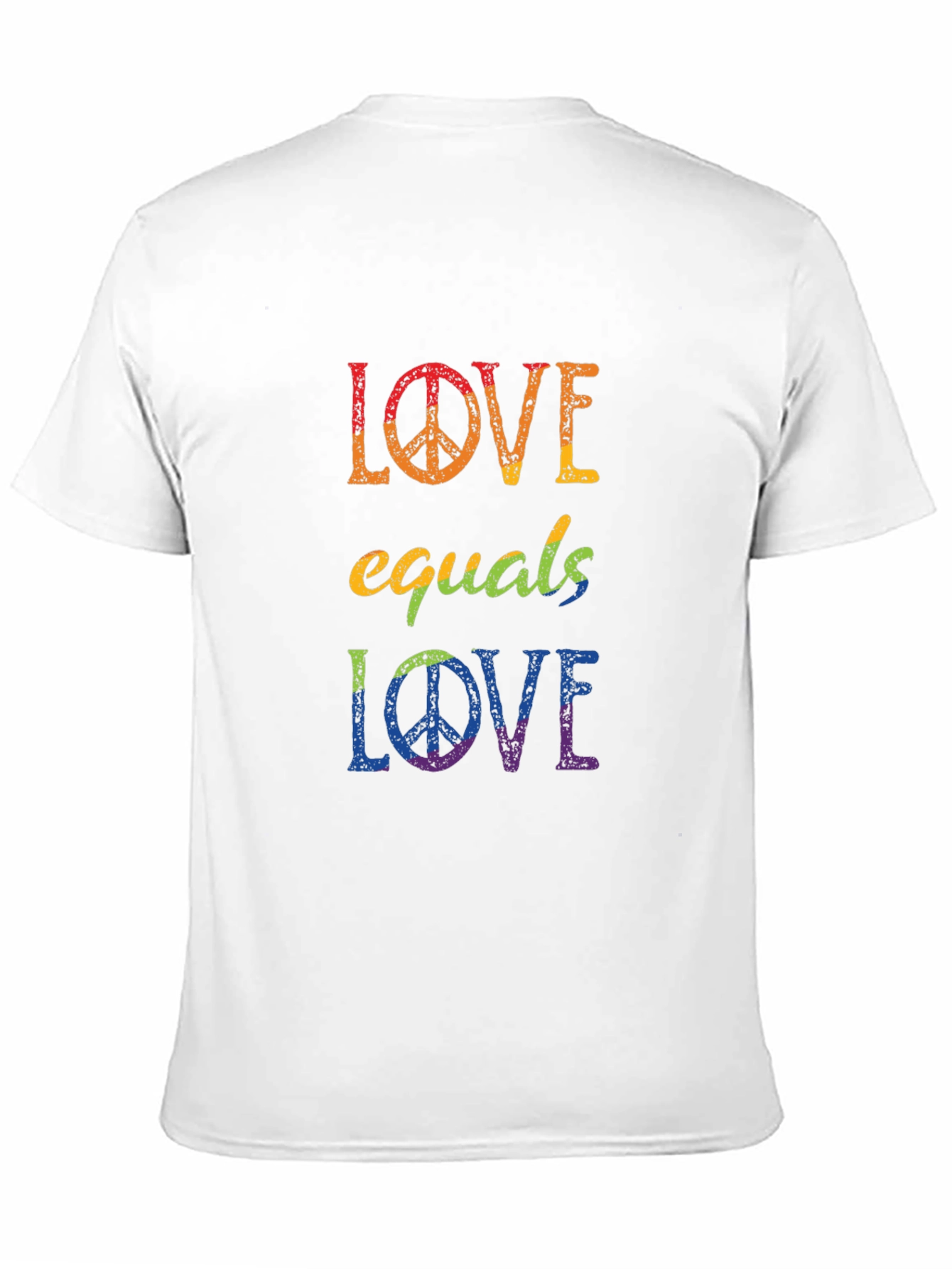 Love Equals Love Rainbow Graphic T-Shirt