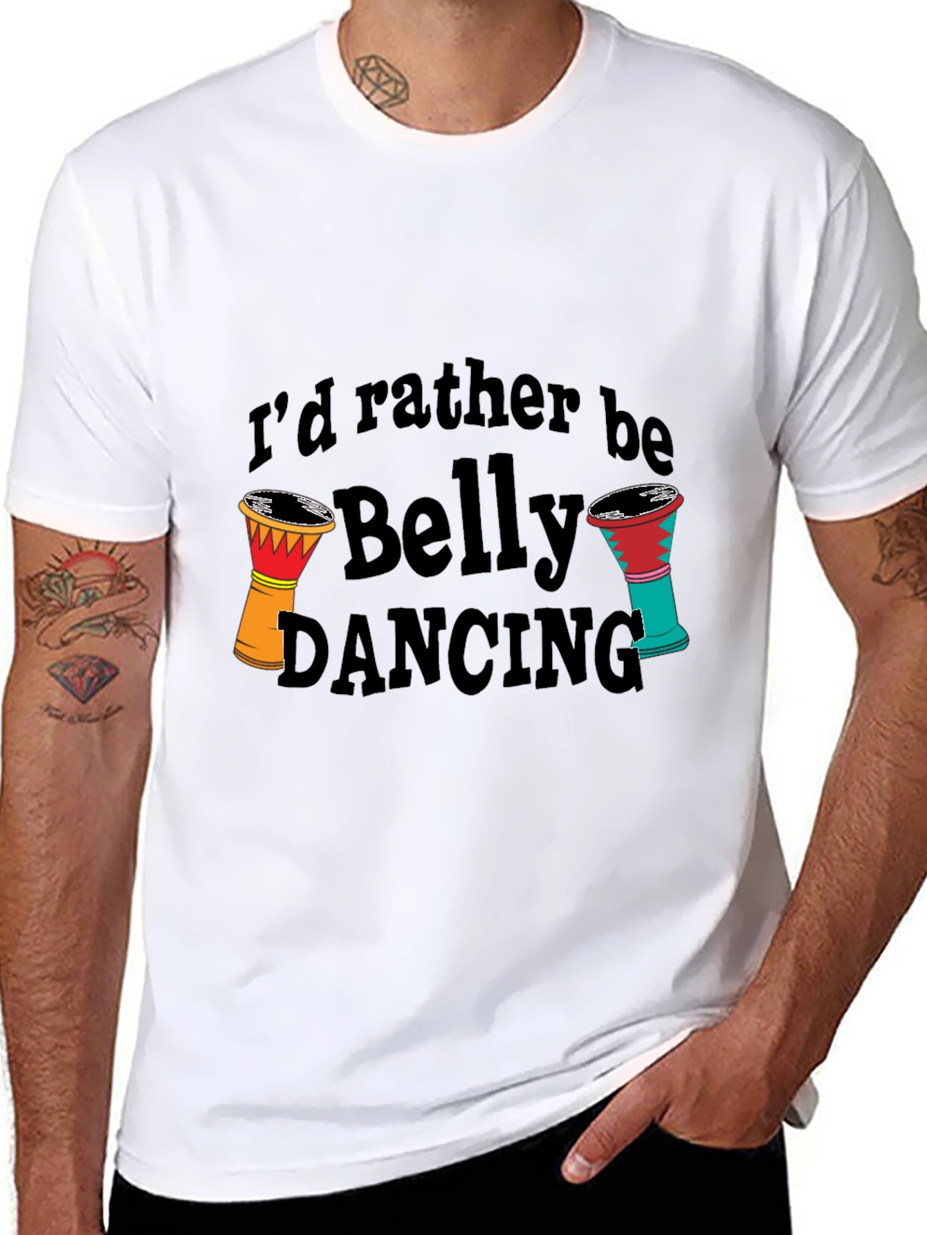 Id Rather Be Belly Dancing T-Shirt