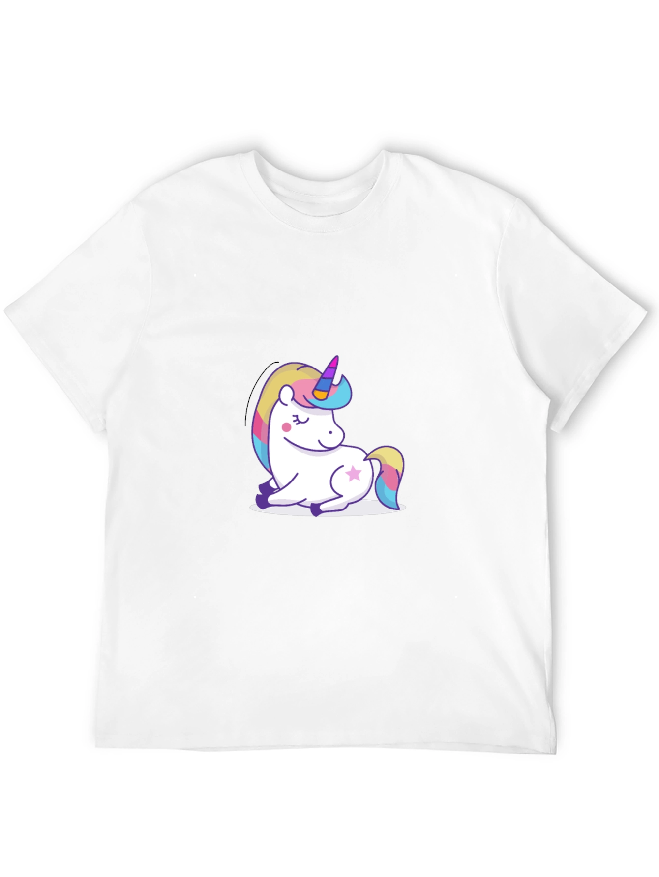 Unicorn Graphic Black T-Shirt