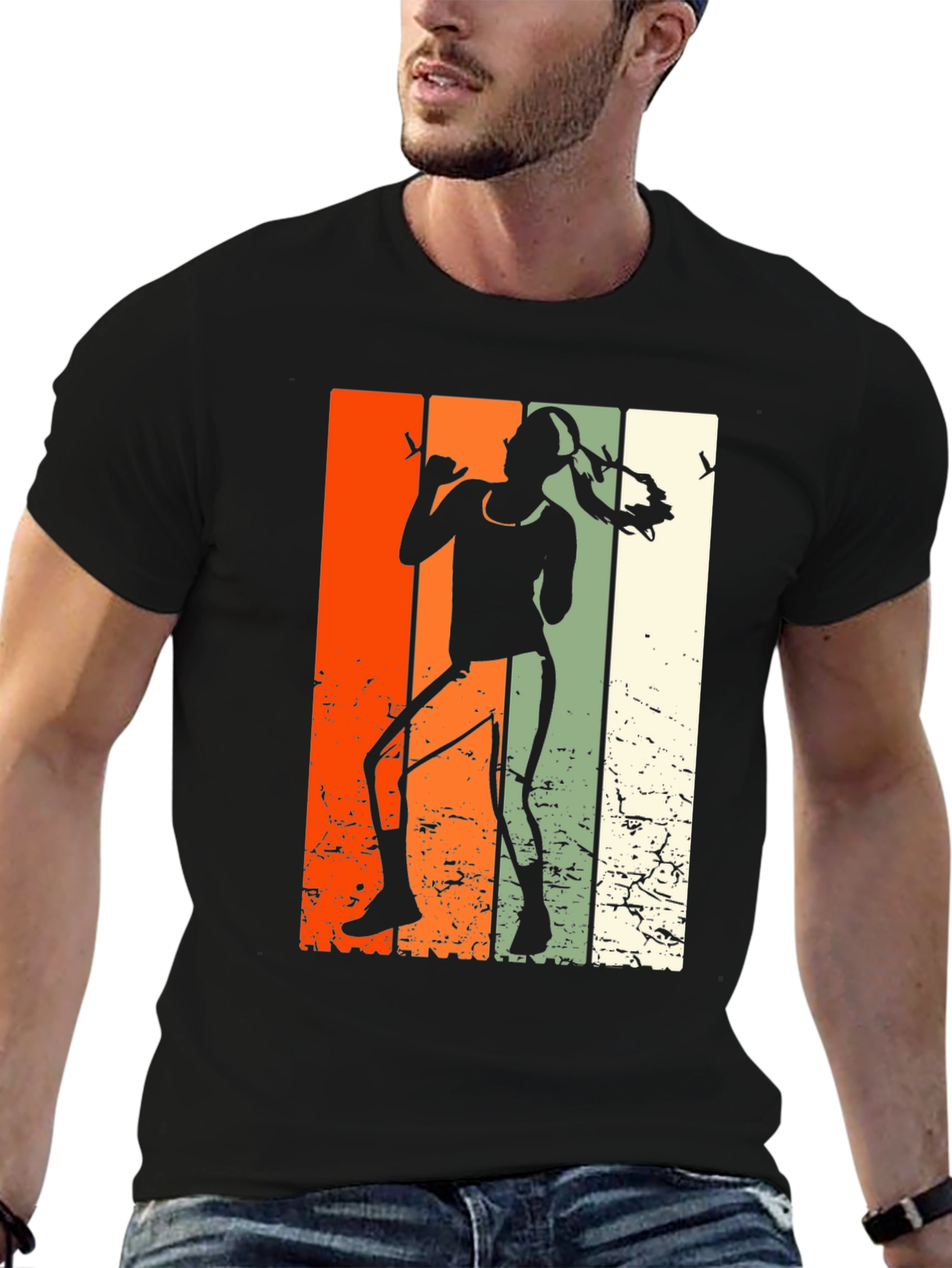 Retro Tennis Player T-Shirt