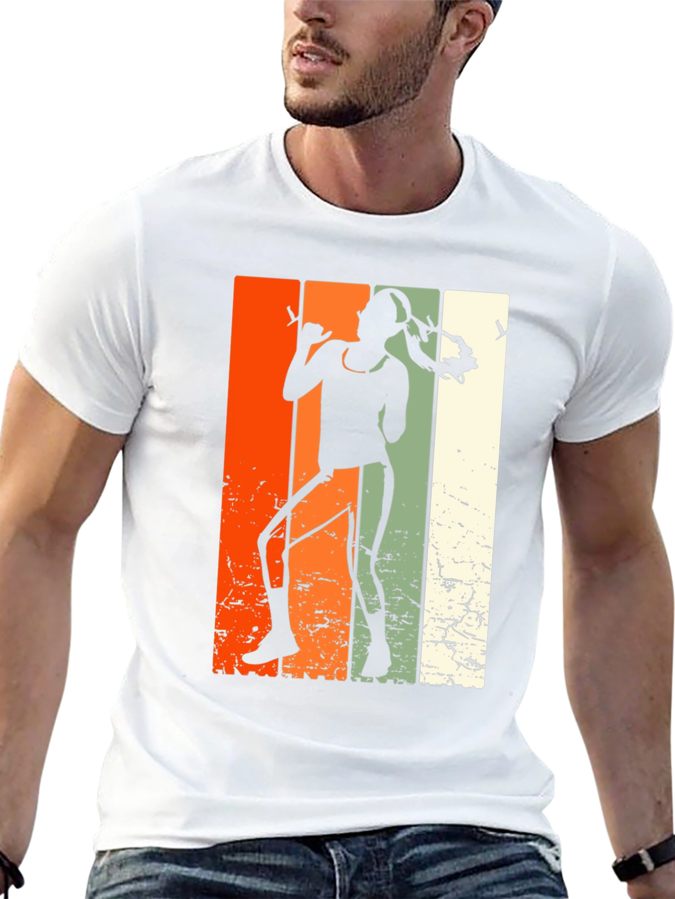 Retro Tennis Player T-Shirt