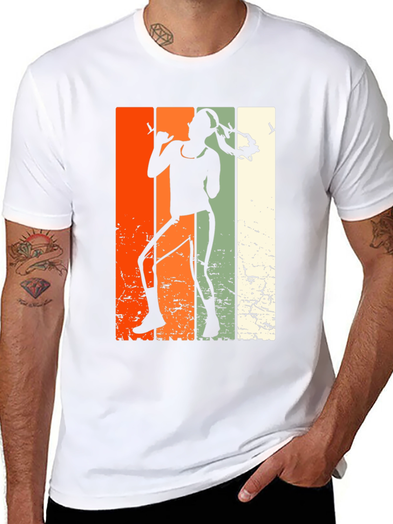 Retro Tennis Player T-Shirt