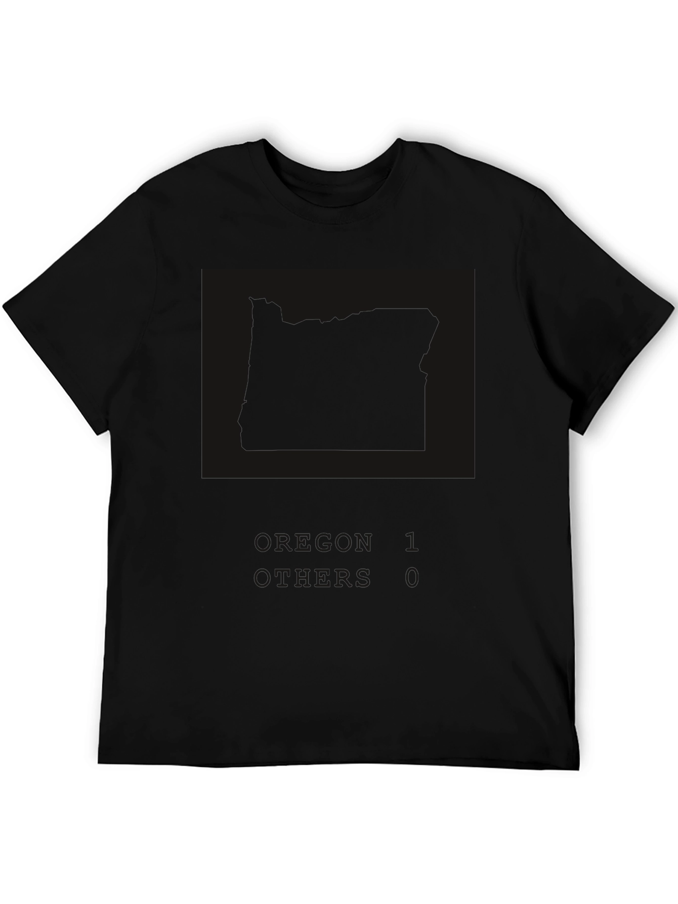 Oregon 1 Others 0 Black Graphic Tee