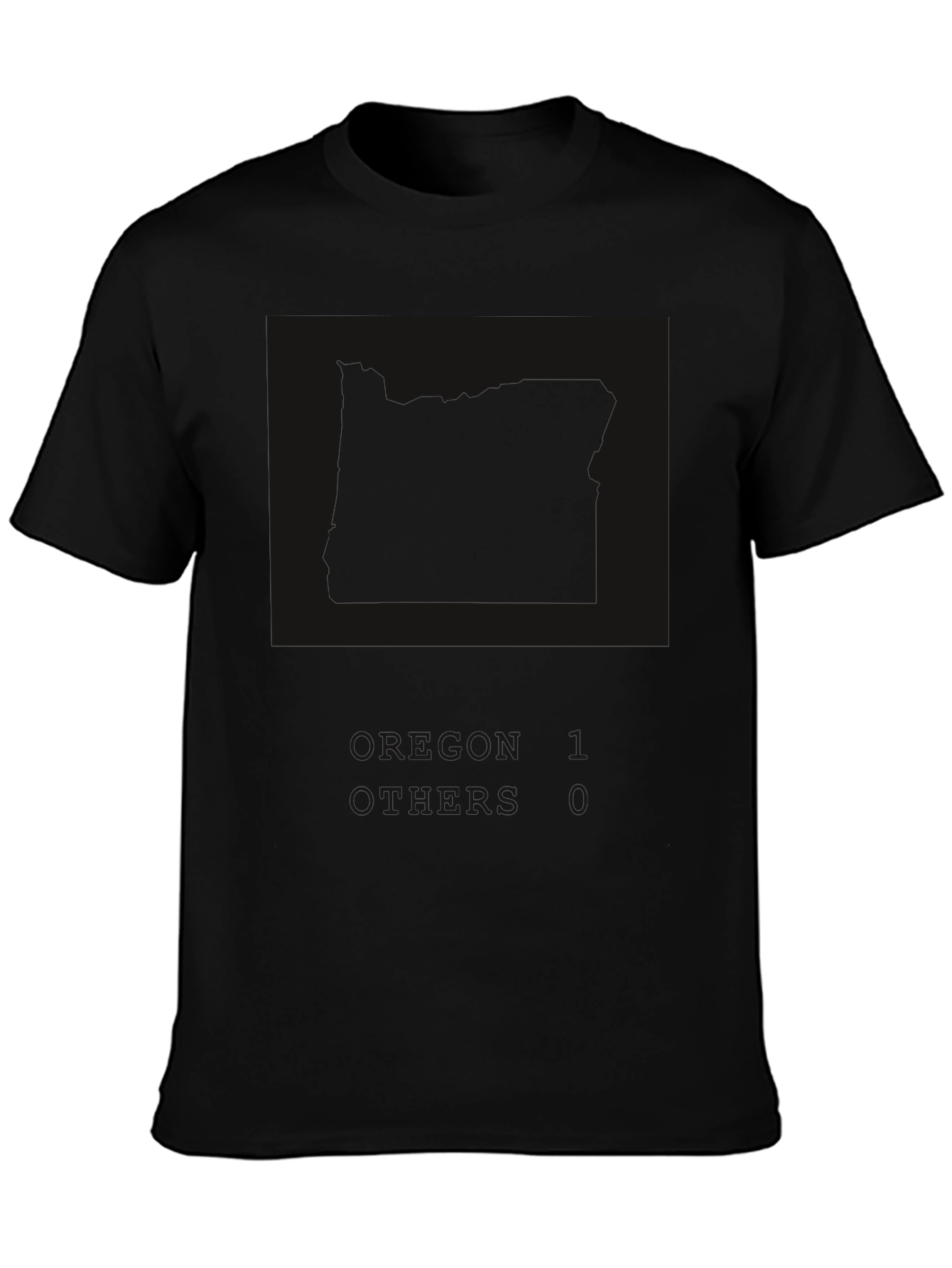 Oregon 1 Others 0 Black Graphic Tee