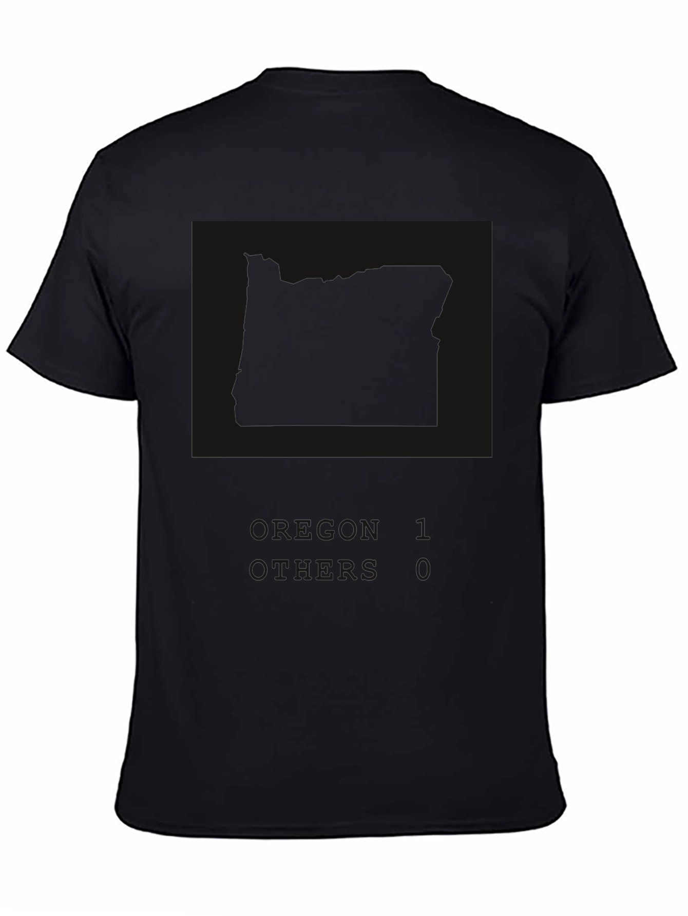 Oregon 1 Others 0 Black Graphic Tee
