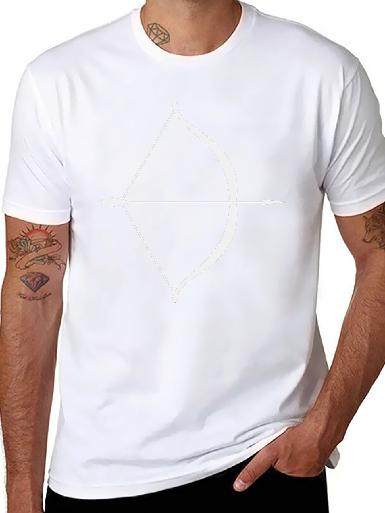 Archers Tee: Bow & Arrow Graphic Black T-Shirt