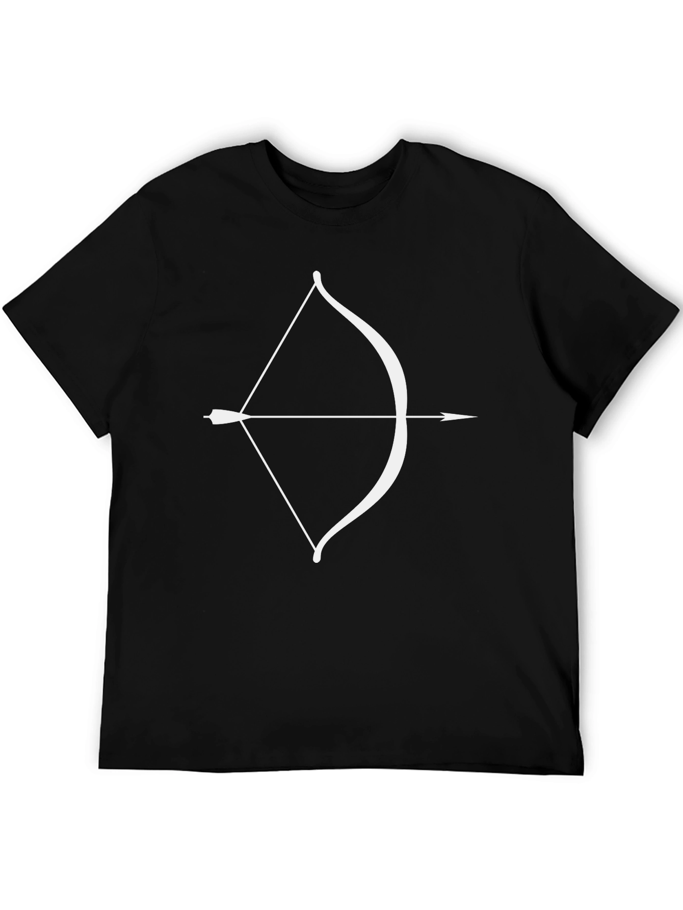 Archers Tee: Bow & Arrow Graphic Black T-Shirt
