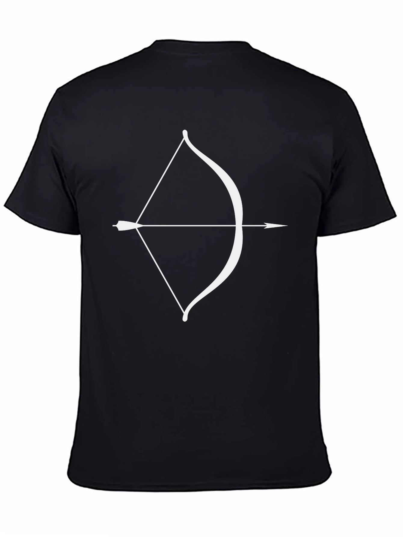 Archers Tee: Bow & Arrow Graphic Black T-Shirt