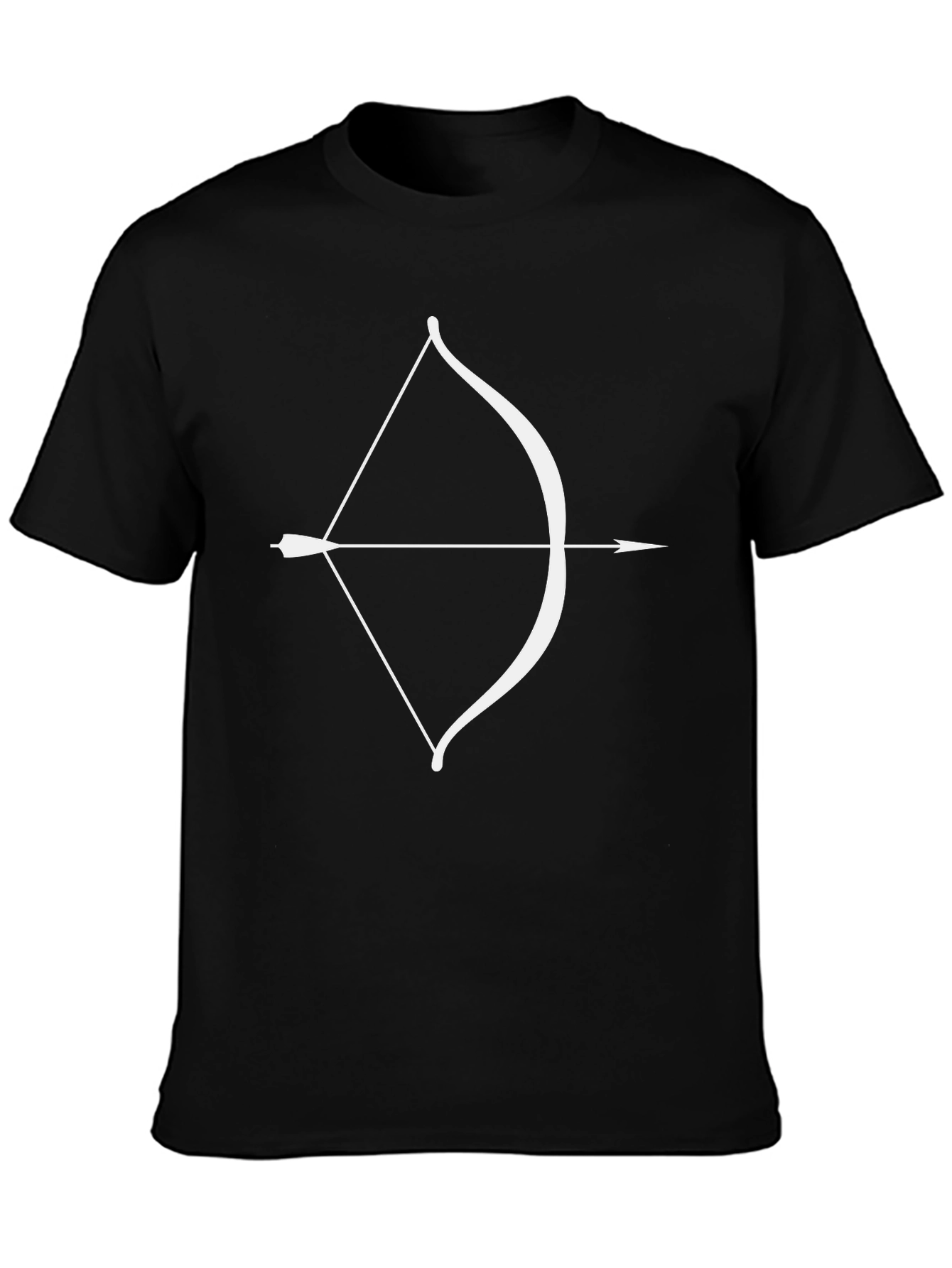 Archers Tee: Bow & Arrow Graphic Black T-Shirt