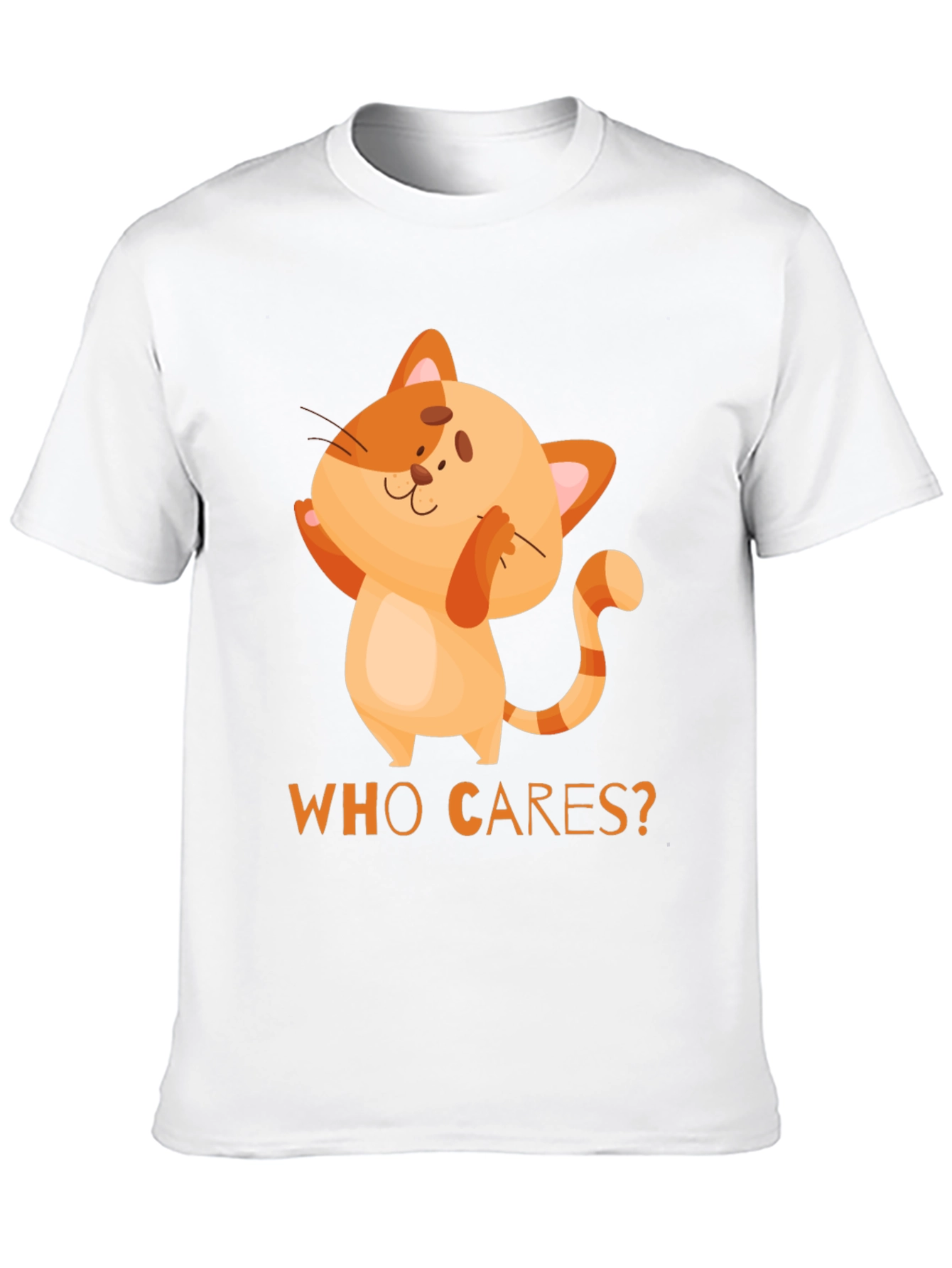 Funny Cat T-Shirt - Who Cares Tee
