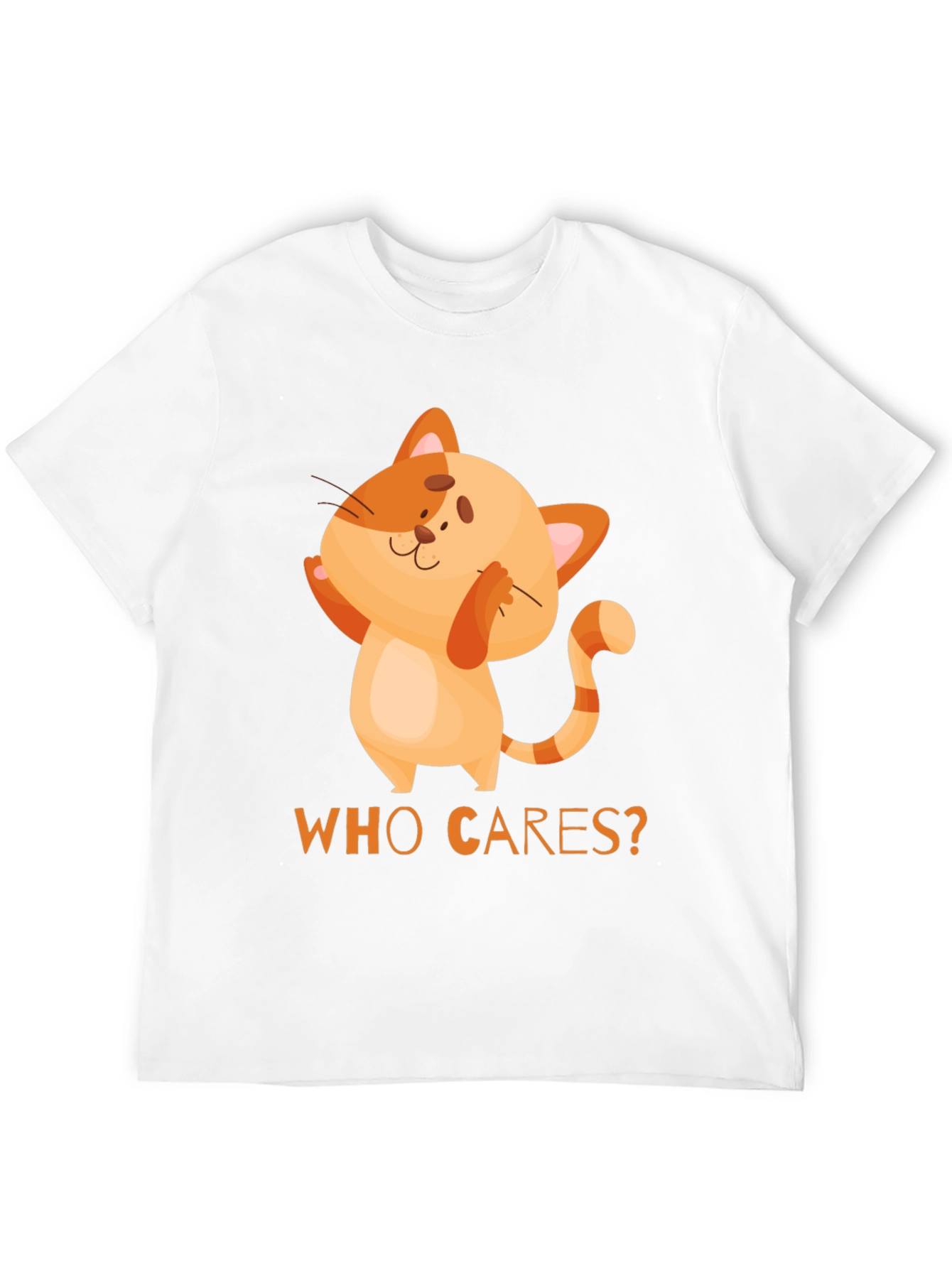 Funny Cat T-Shirt - Who Cares Tee