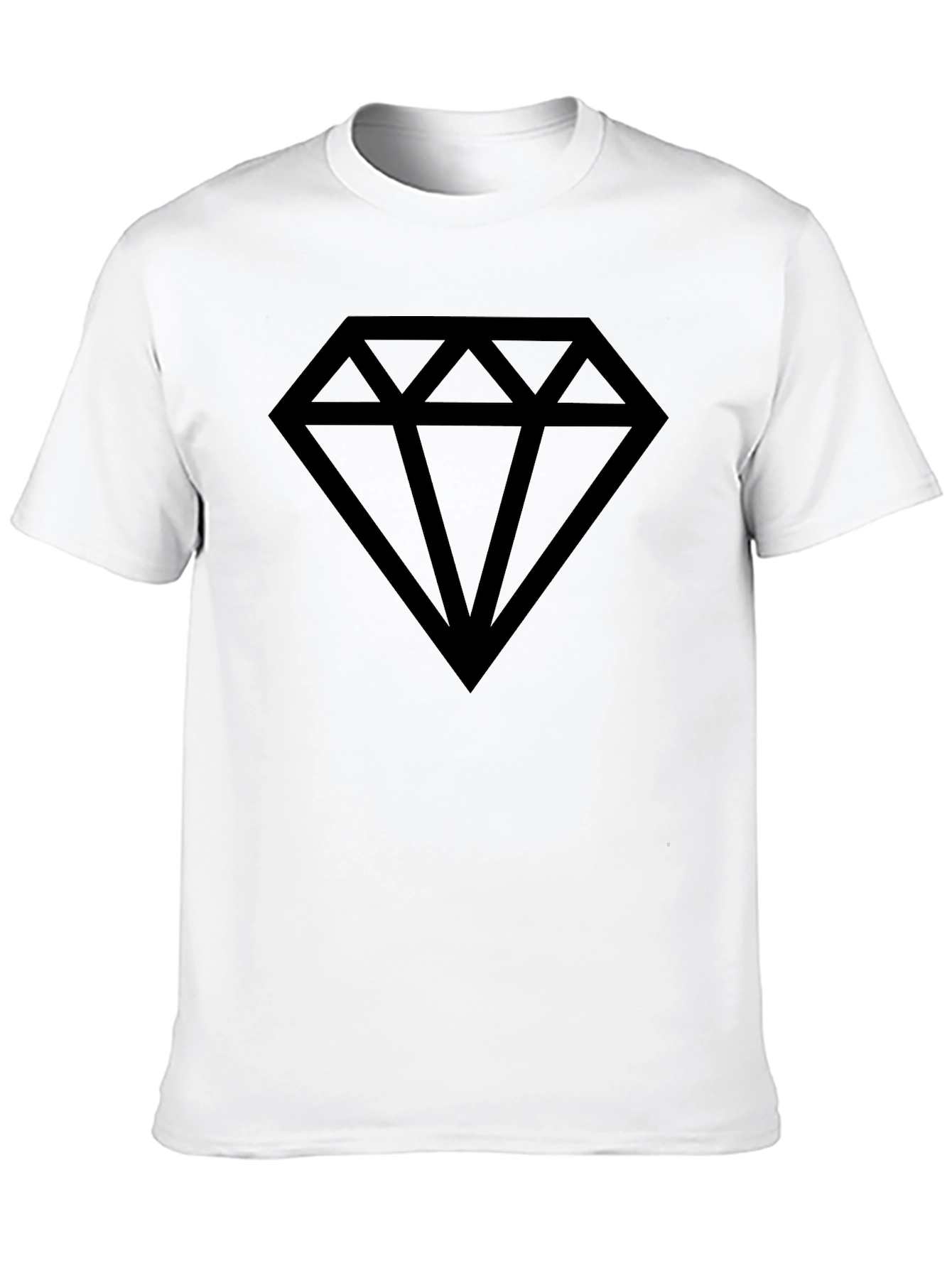 Diamond Graphic T-Shirt - Mens Black Tee