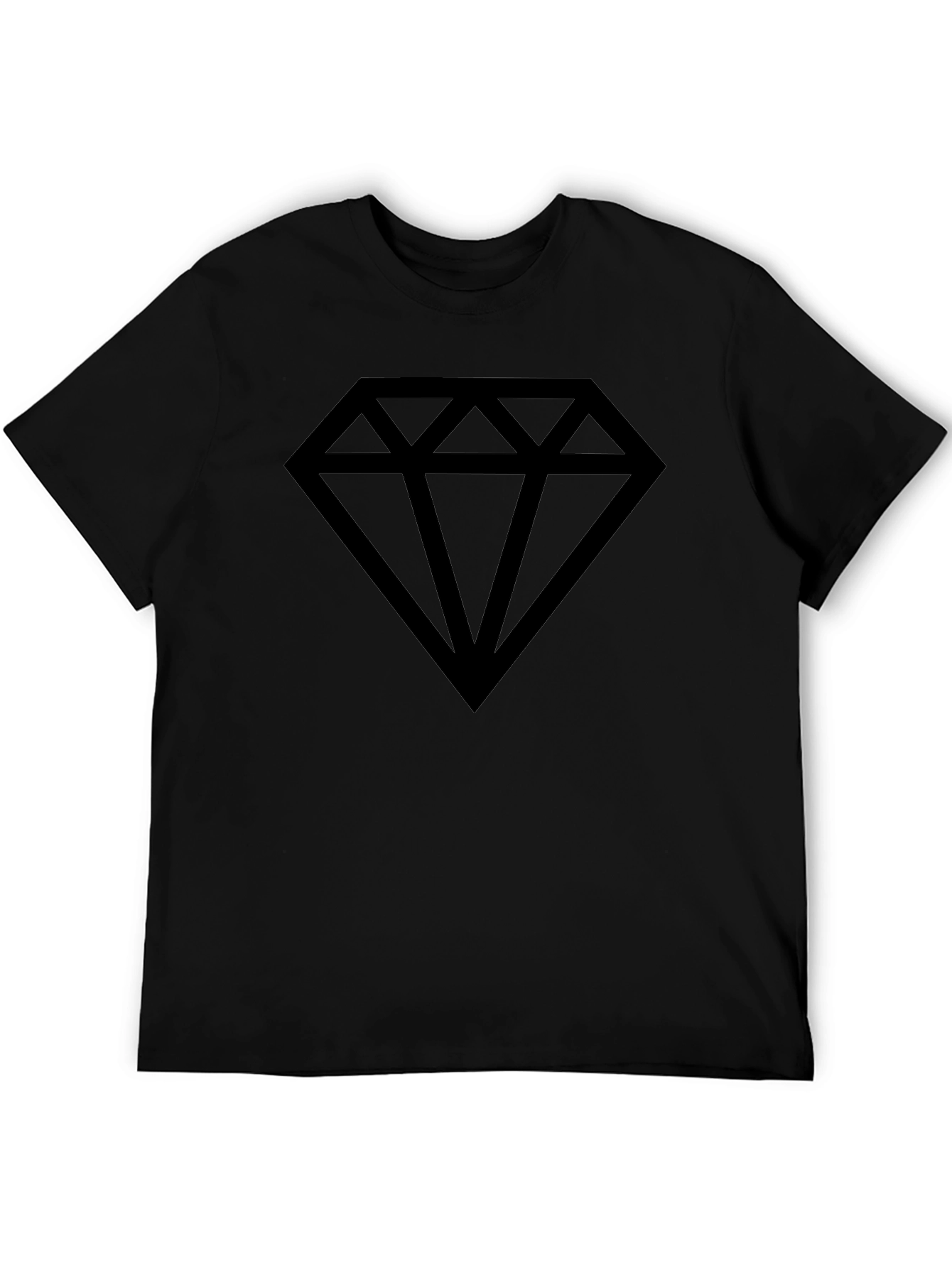 Diamond Graphic T-Shirt - Mens Black Tee