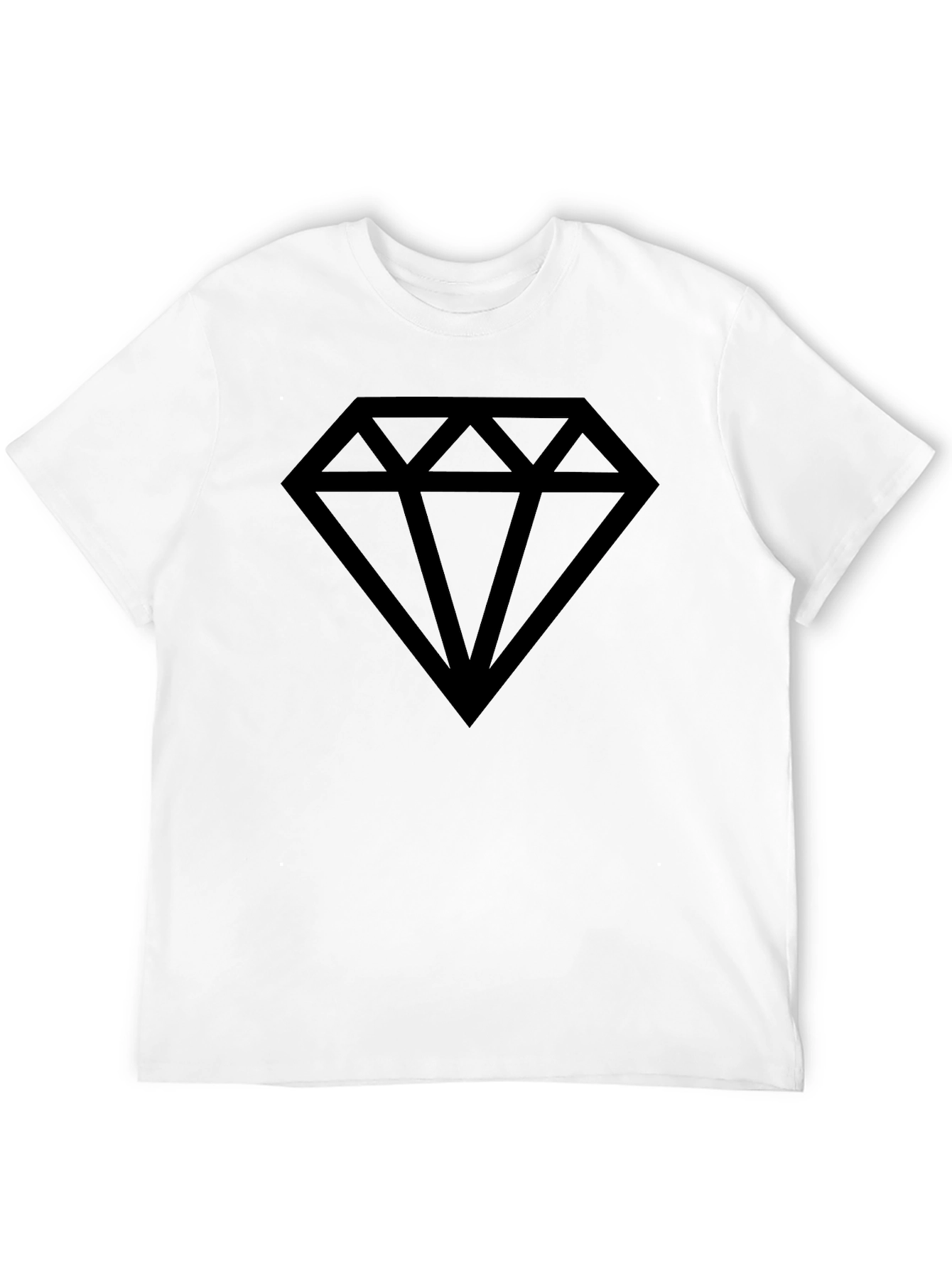 Diamond Graphic T-Shirt - Mens Black Tee