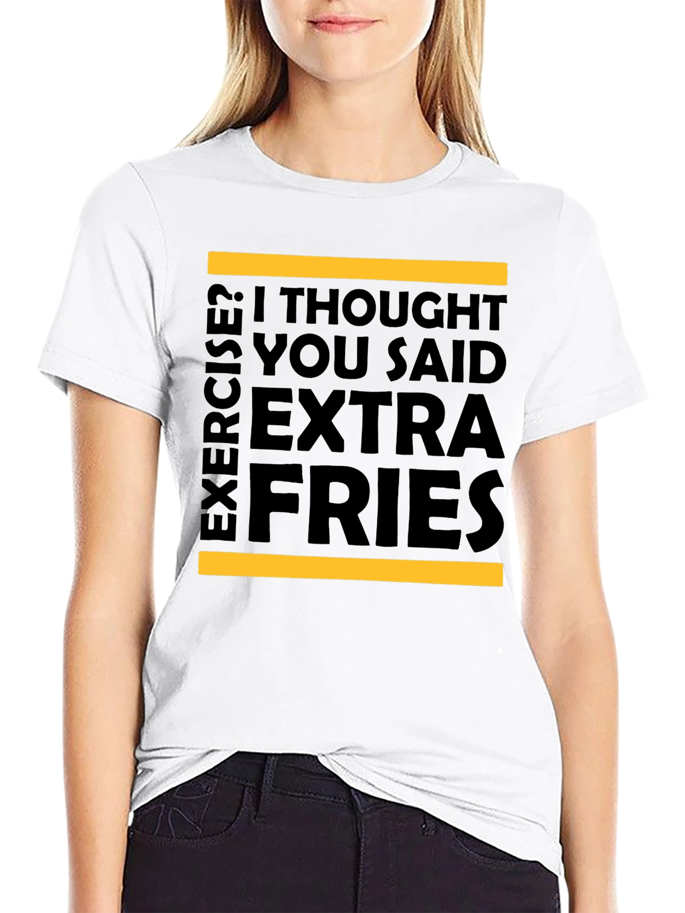 Extra Fries T-Shirt - Funny Foodie Tee