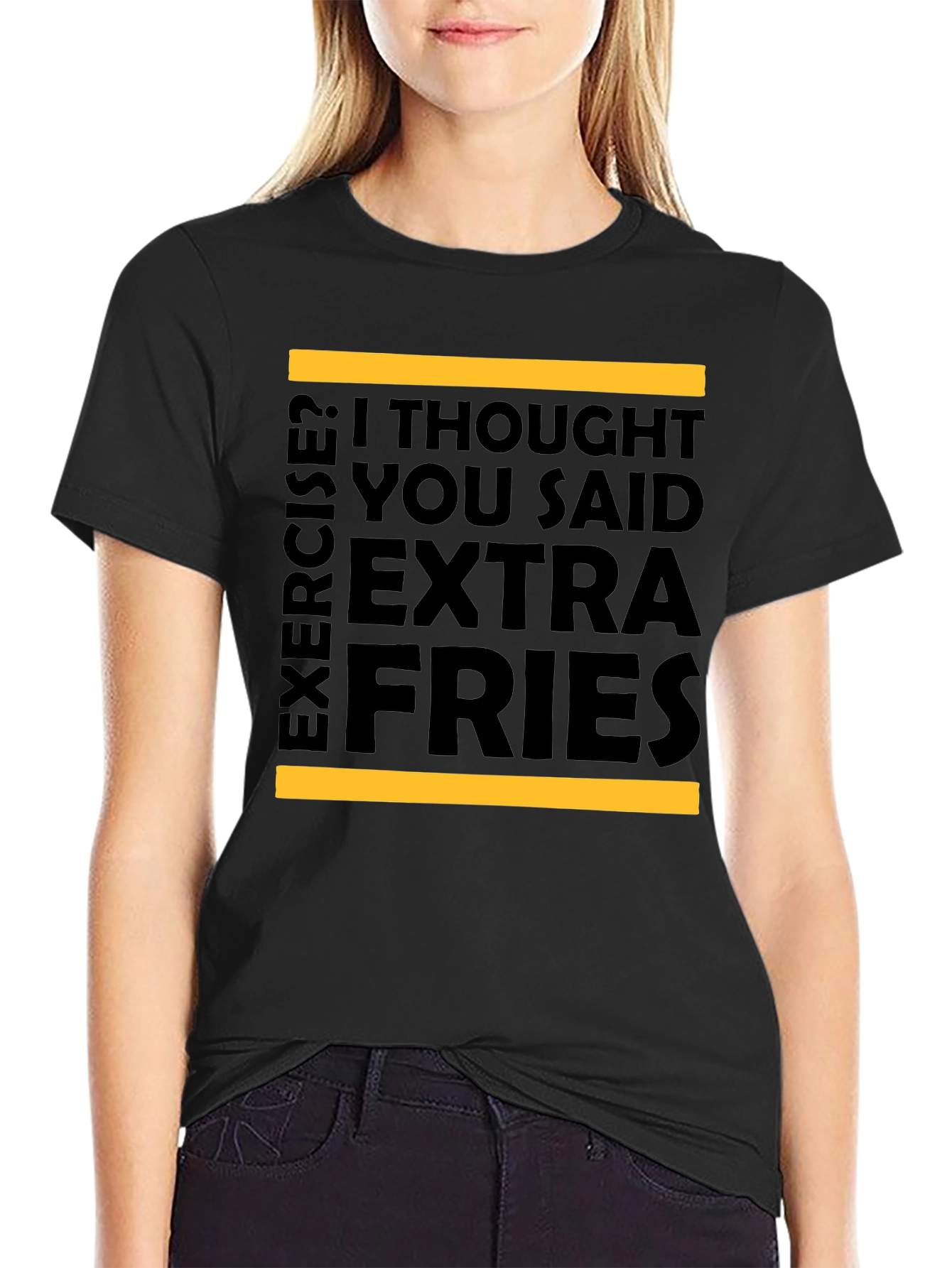 Extra Fries T-Shirt - Funny Foodie Tee