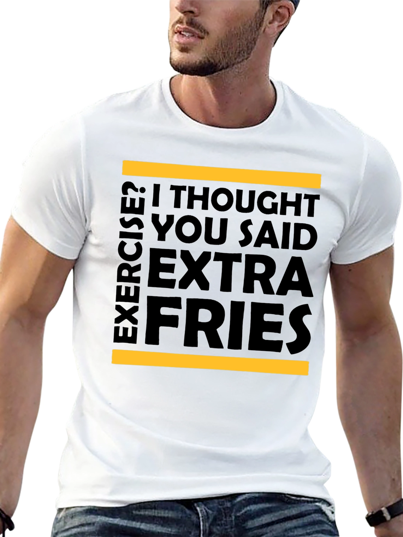Extra Fries T-Shirt - Funny Foodie Tee