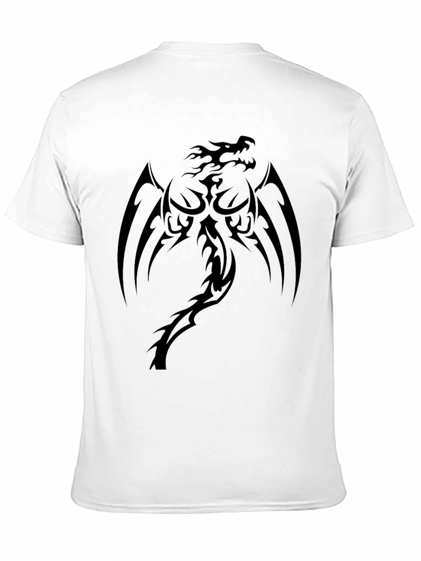 Mens Black Dragon Graphic T-Shirt