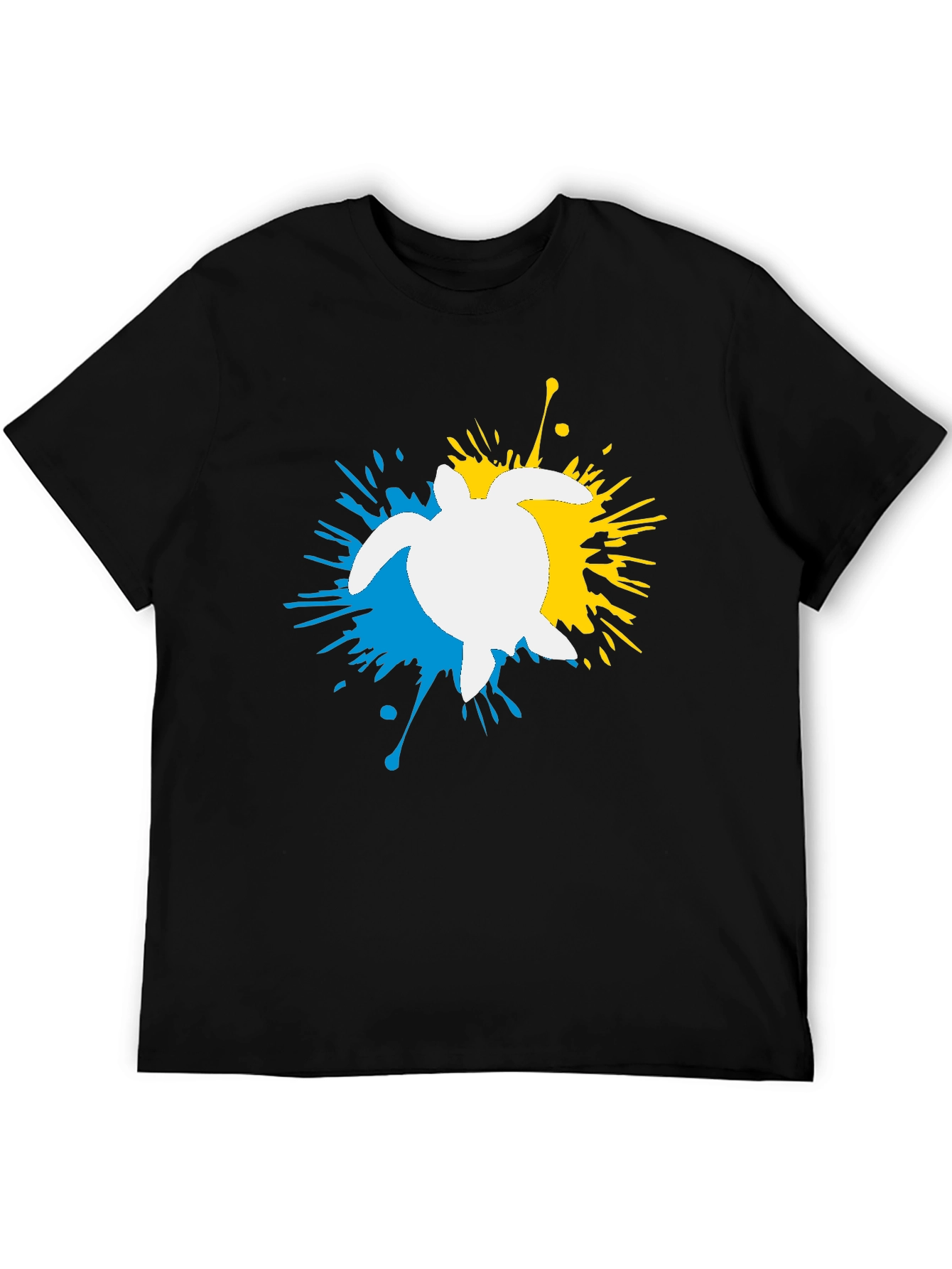 Turtle Splash Black Graphic Tee