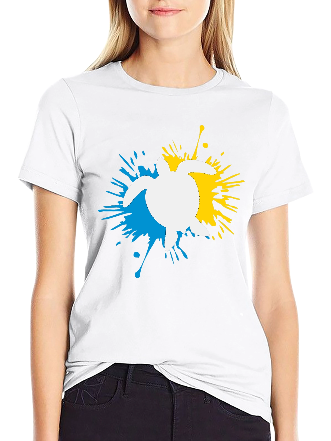 Turtle Splash Black Graphic Tee