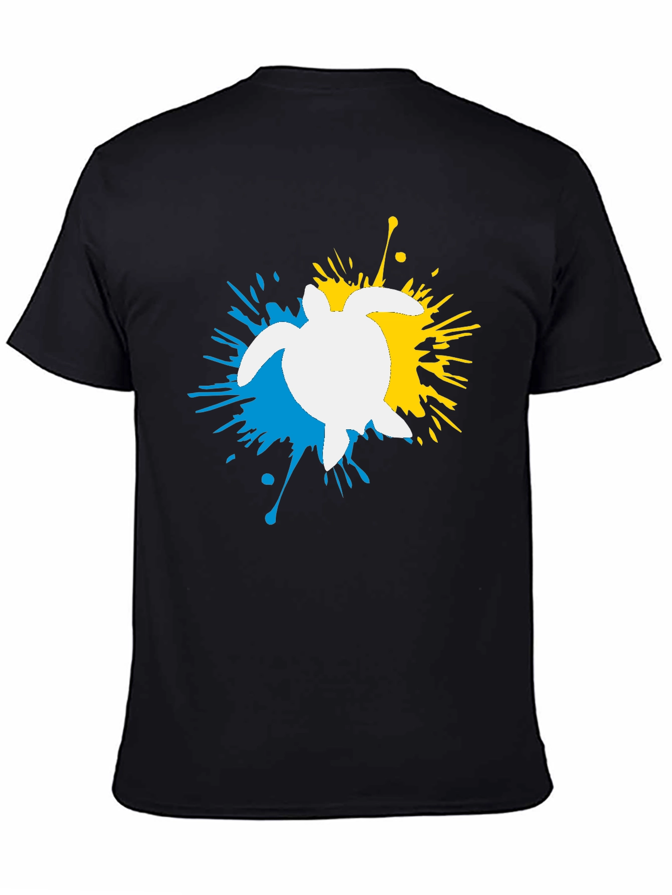 Turtle Splash Black Graphic Tee