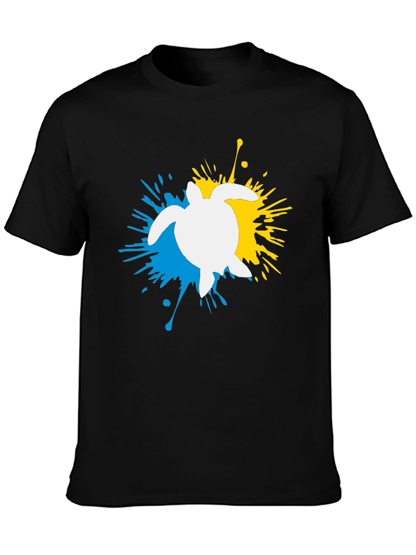 Turtle Splash Black Graphic Tee