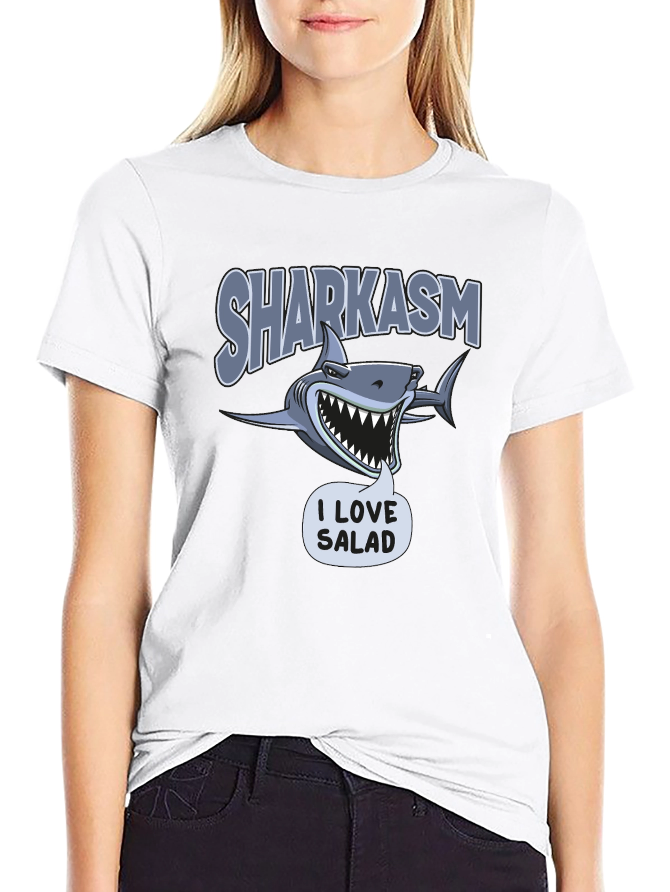 Sharkasm I Love Salad T-Shirt