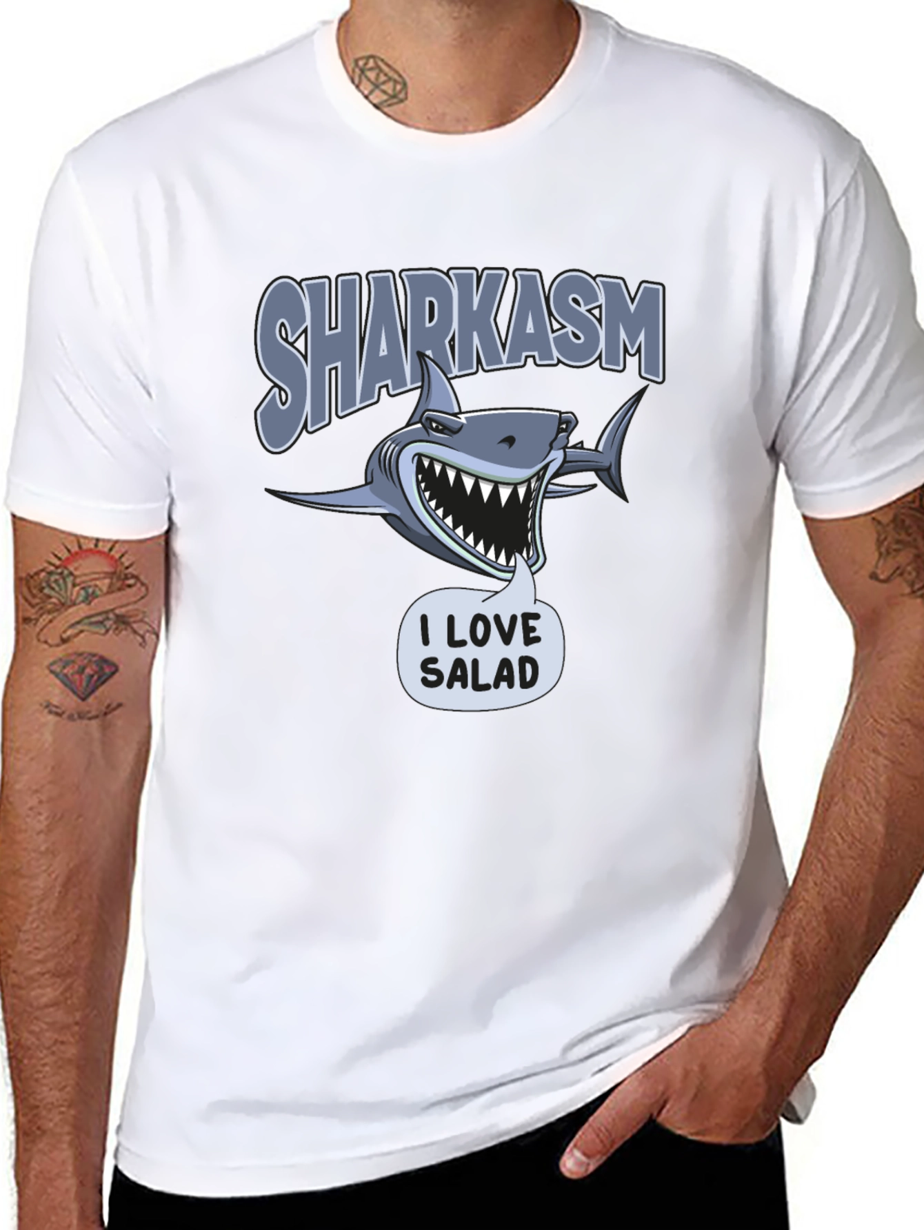Sharkasm I Love Salad T-Shirt
