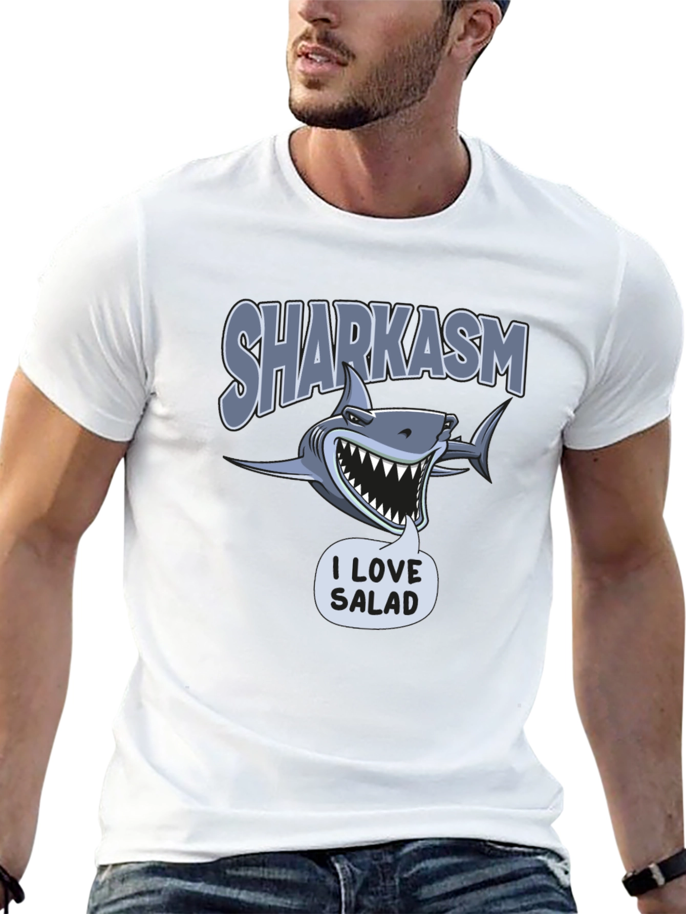 Sharkasm I Love Salad T-Shirt