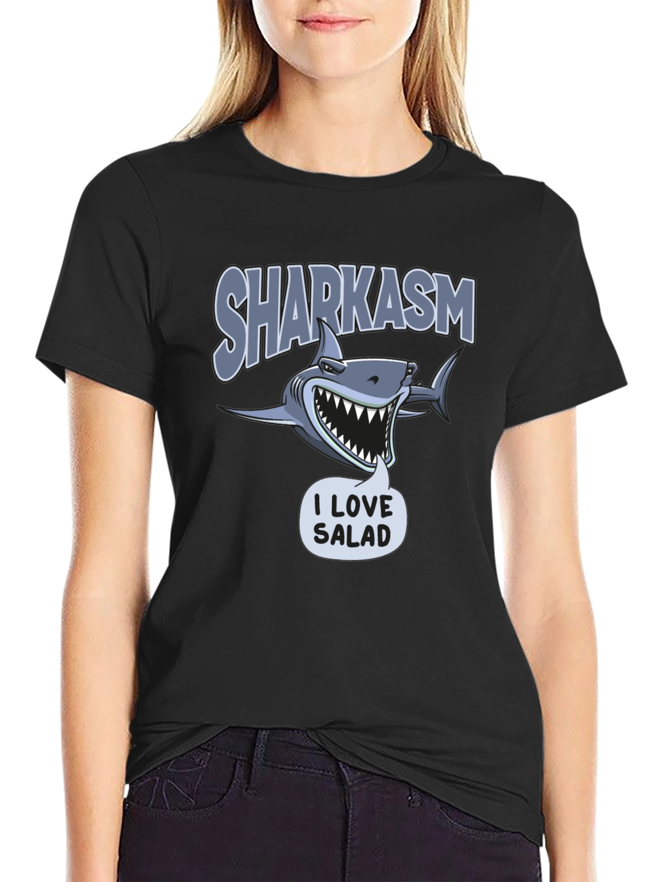 Sharkasm I Love Salad T-Shirt