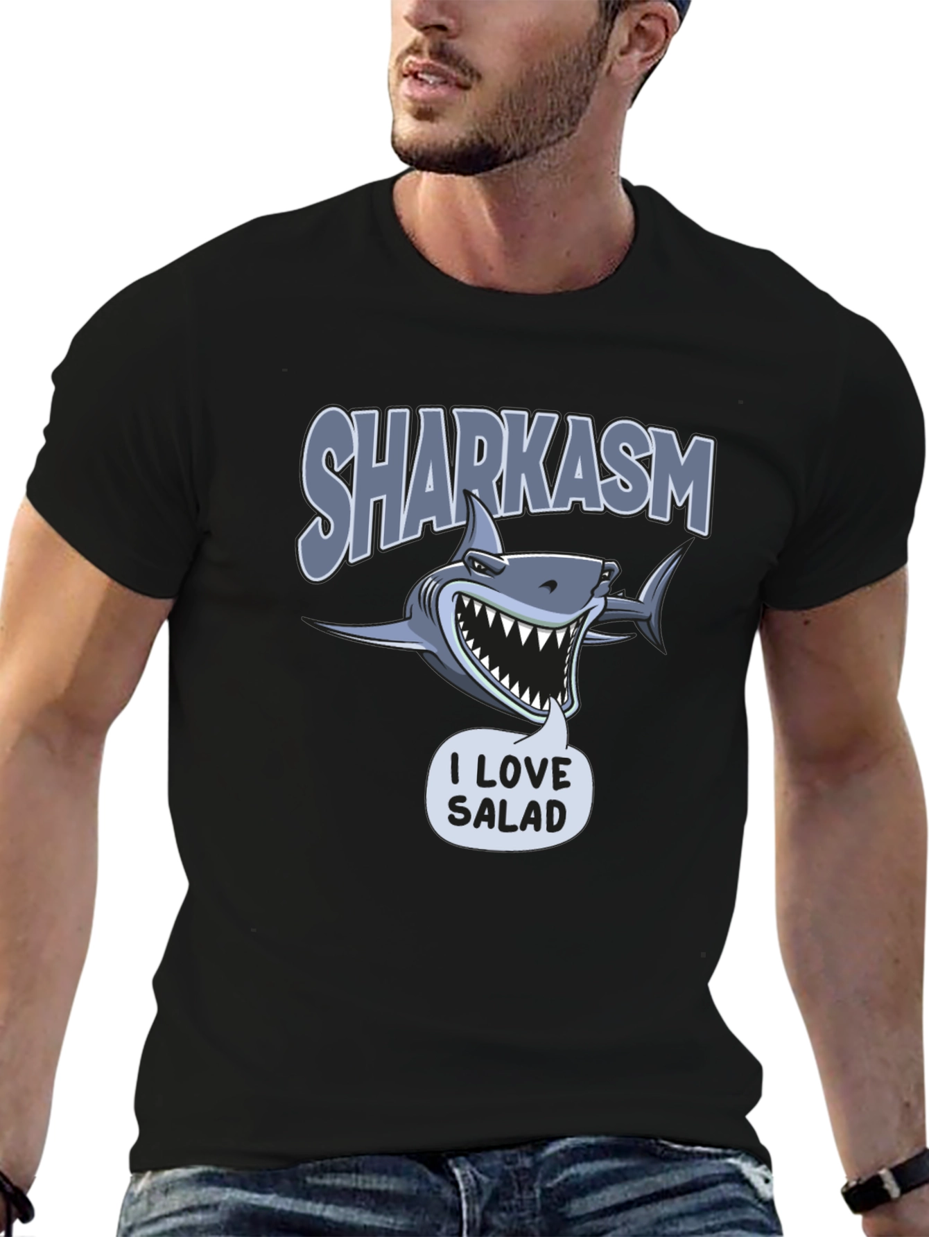 Sharkasm I Love Salad T-Shirt
