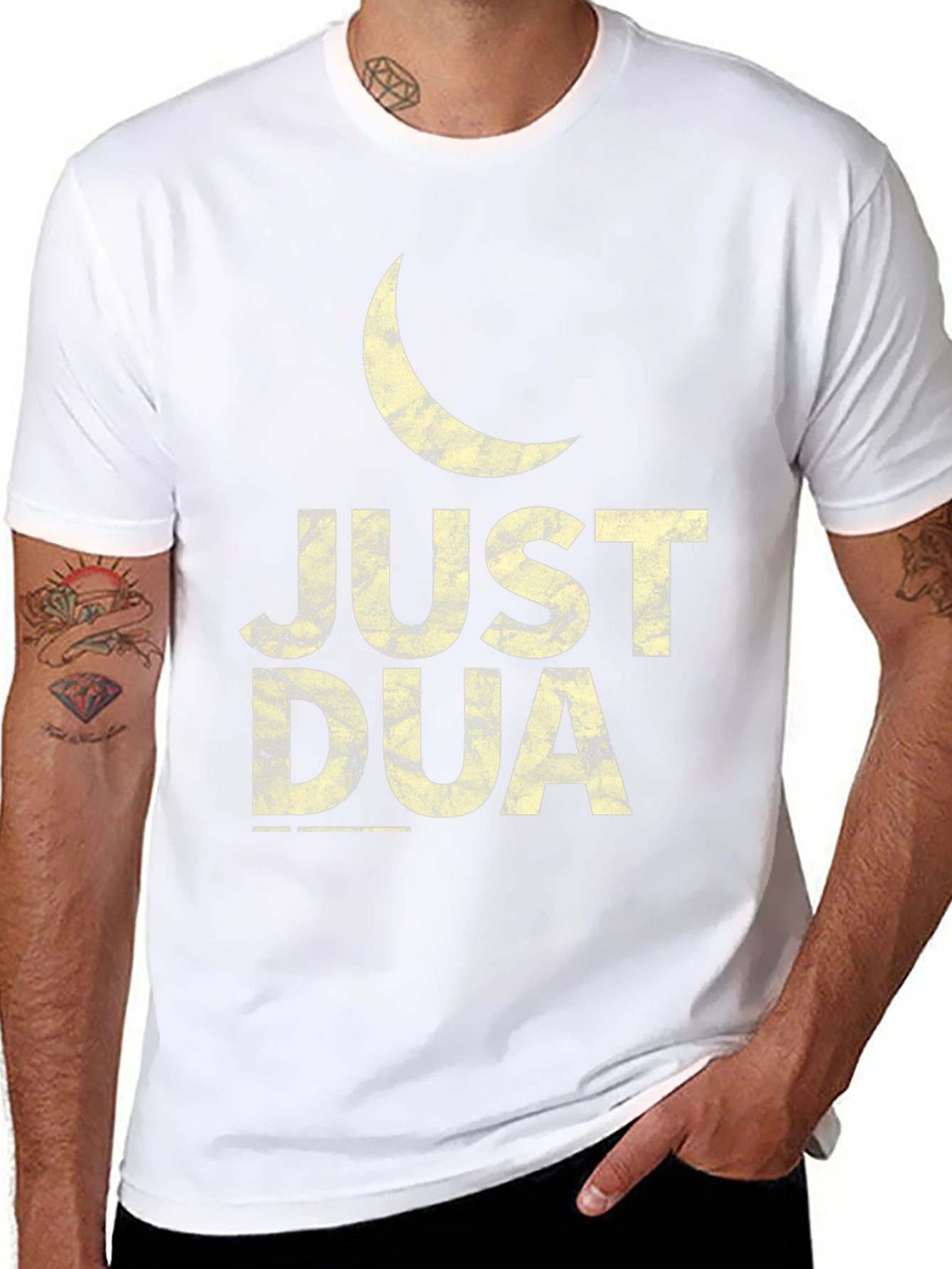 Just Dua Crescent Moon T-Shirt - Islamic Faith