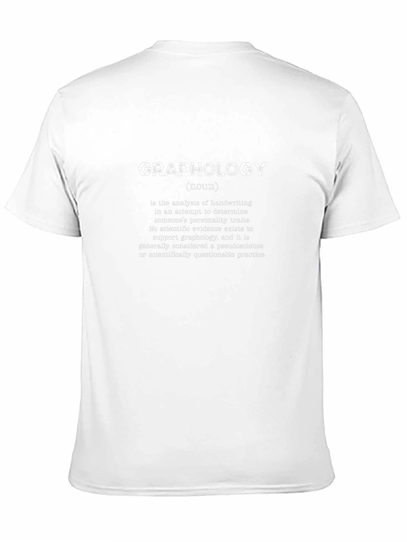Graphology Definition T-Shirt - Handwriting Analysis Tee