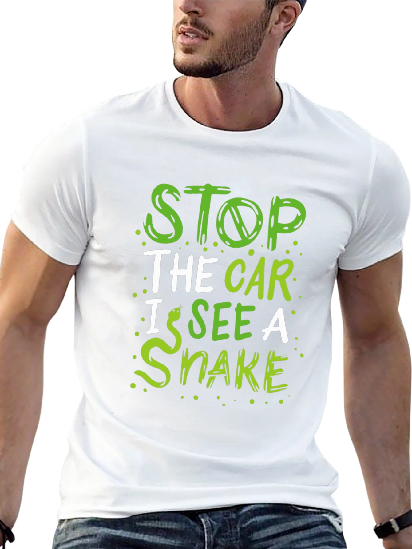 Stop The Car I See a Snake Funny T-Shirt