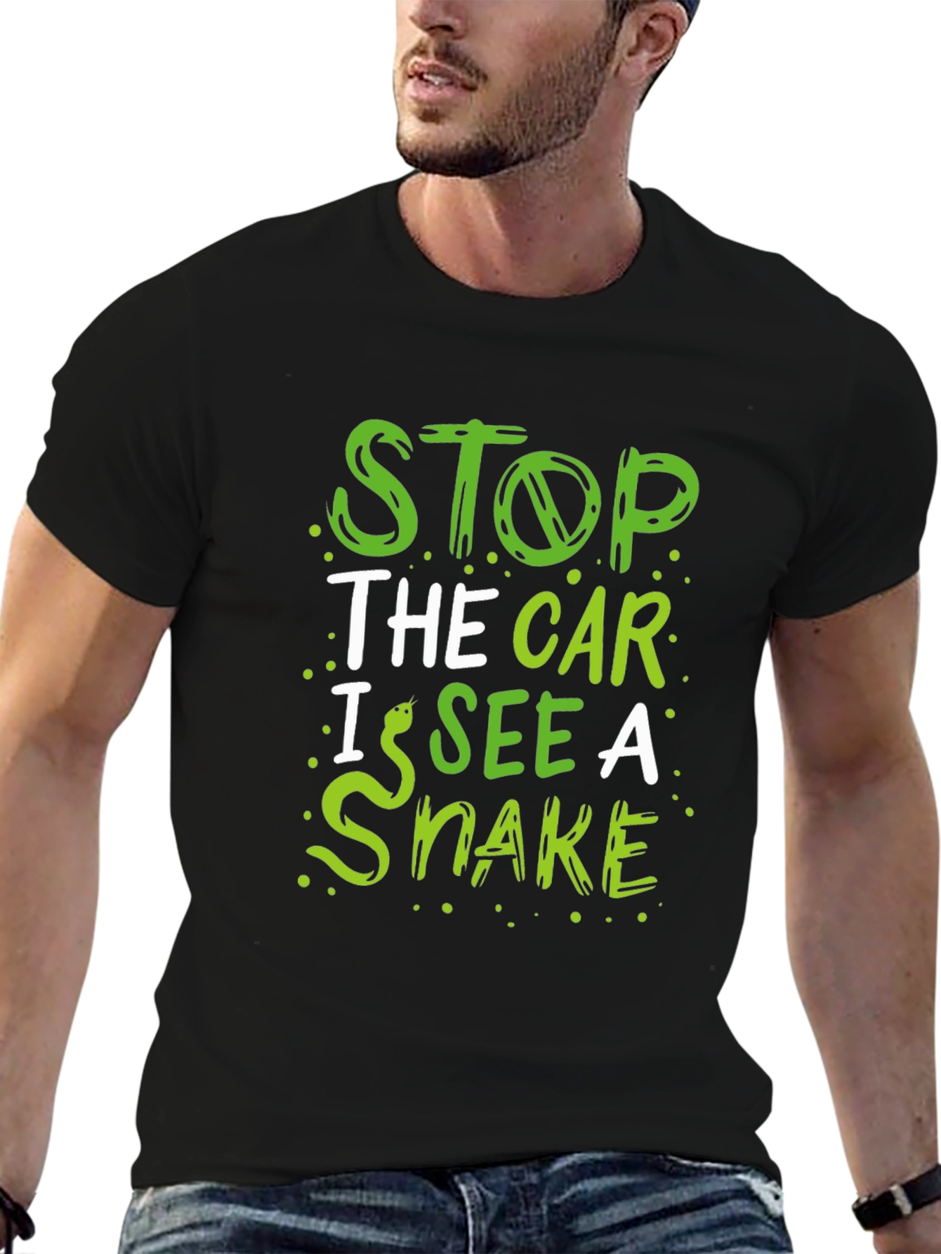 Stop The Car I See a Snake Funny T-Shirt