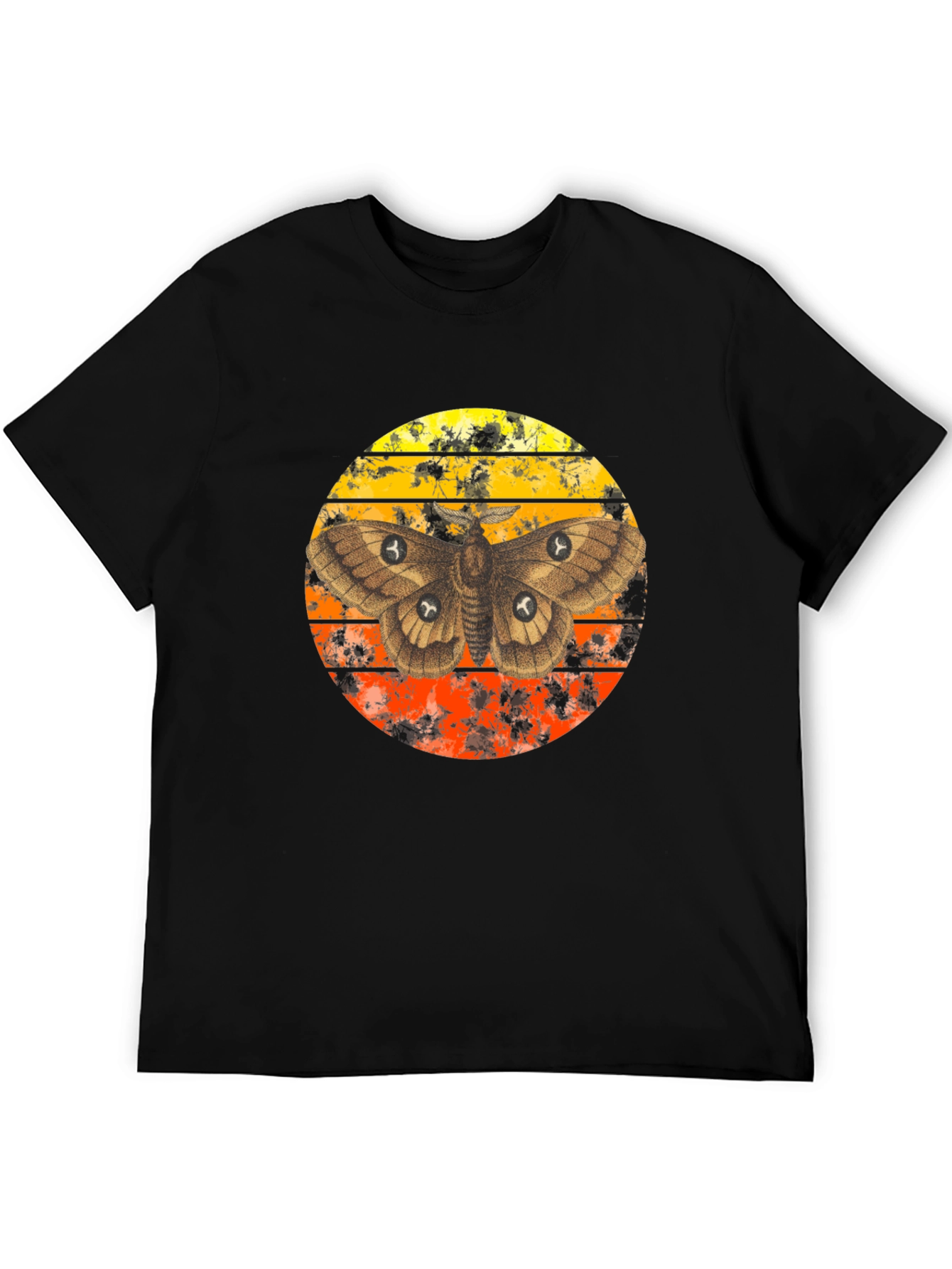 Moth Sunset Graphic T-Shirt