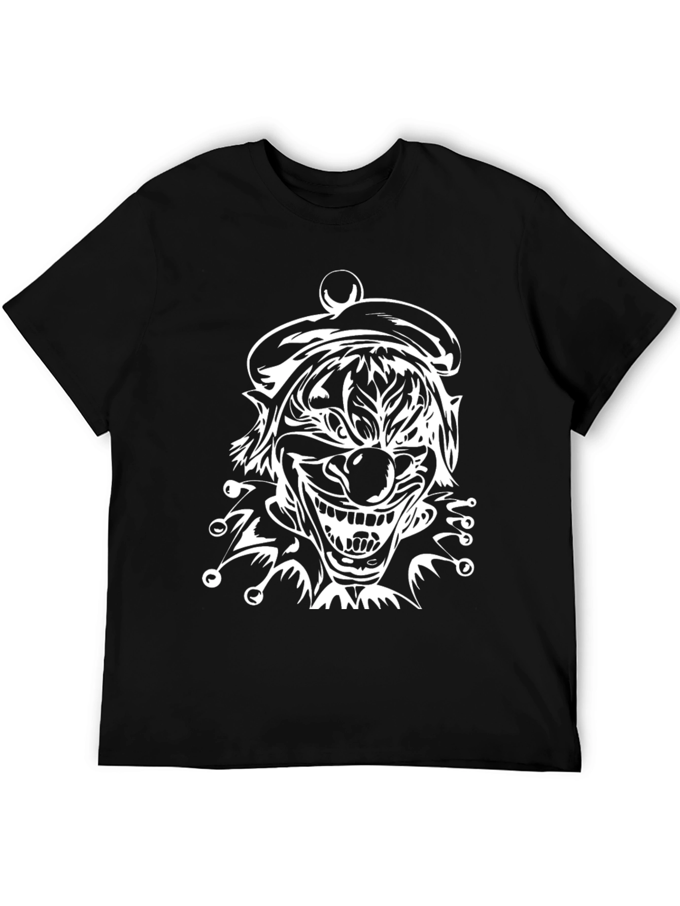 Creepy Clown Graphic T-Shirt - Black