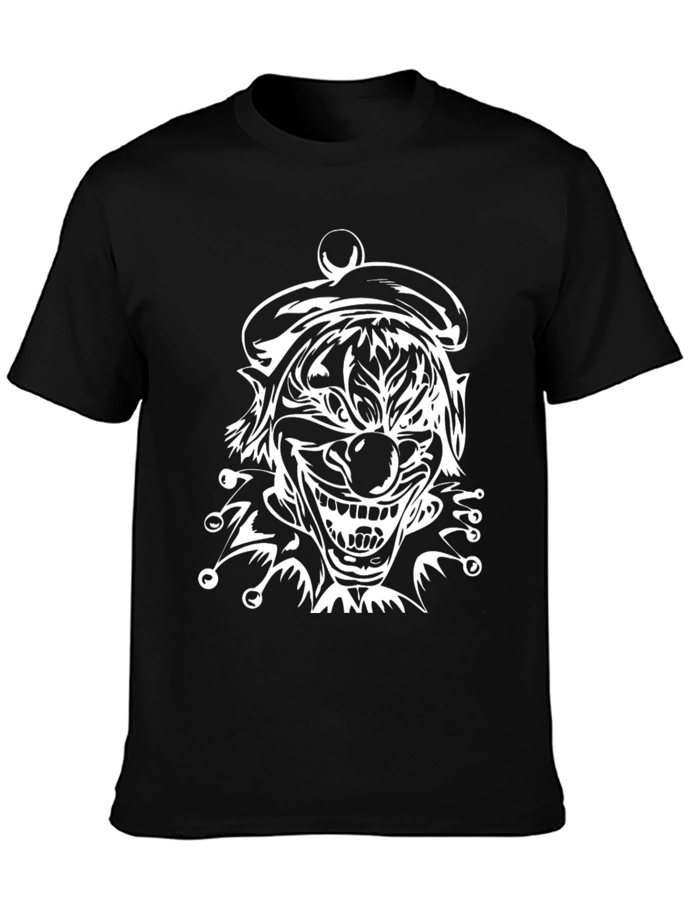 Creepy Clown Graphic T-Shirt - Black